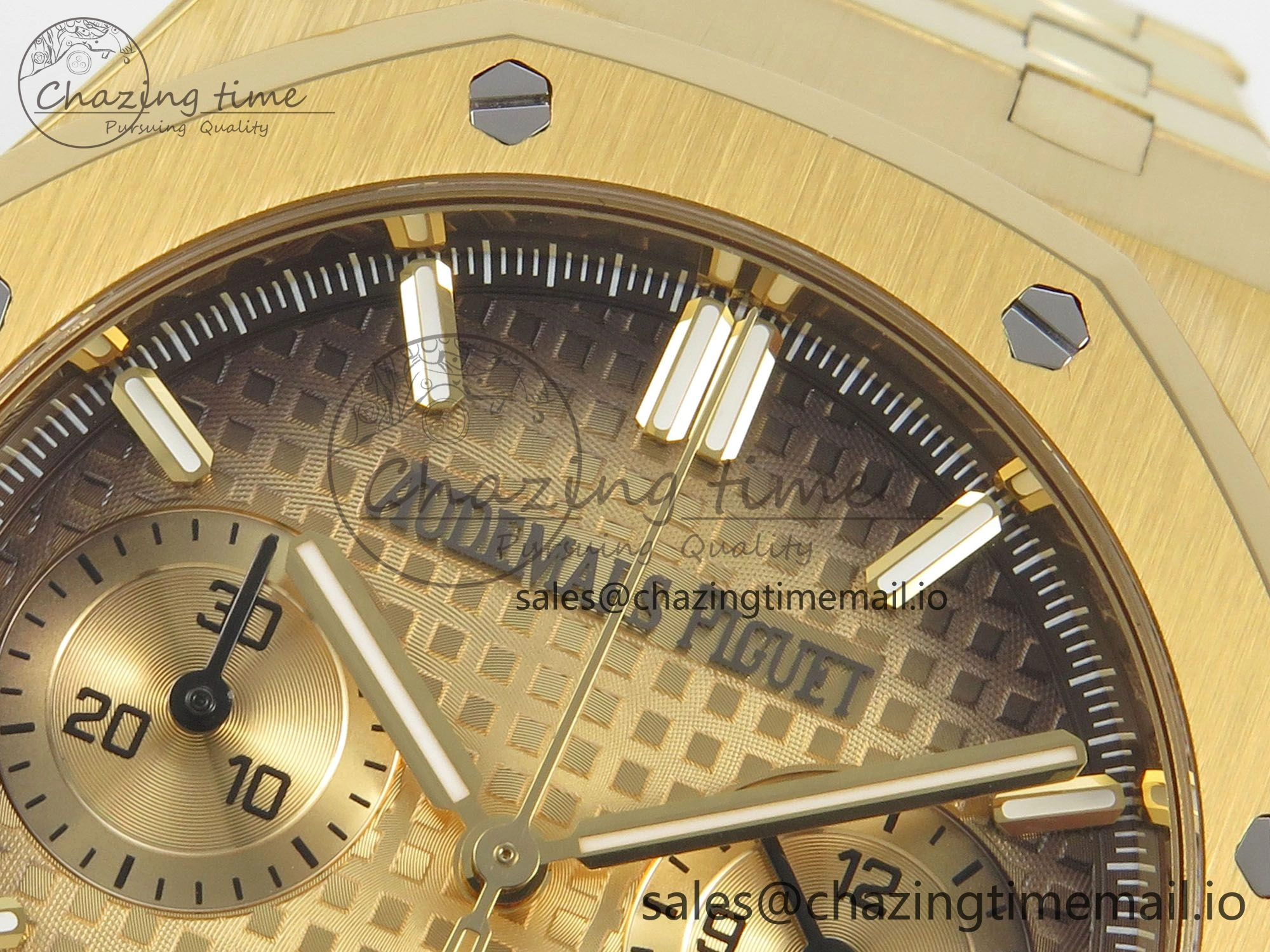 Royal Oak Chrono 26240 YG APSF 1:1 Best Edition YG Dial on YG Bracelet SA4401