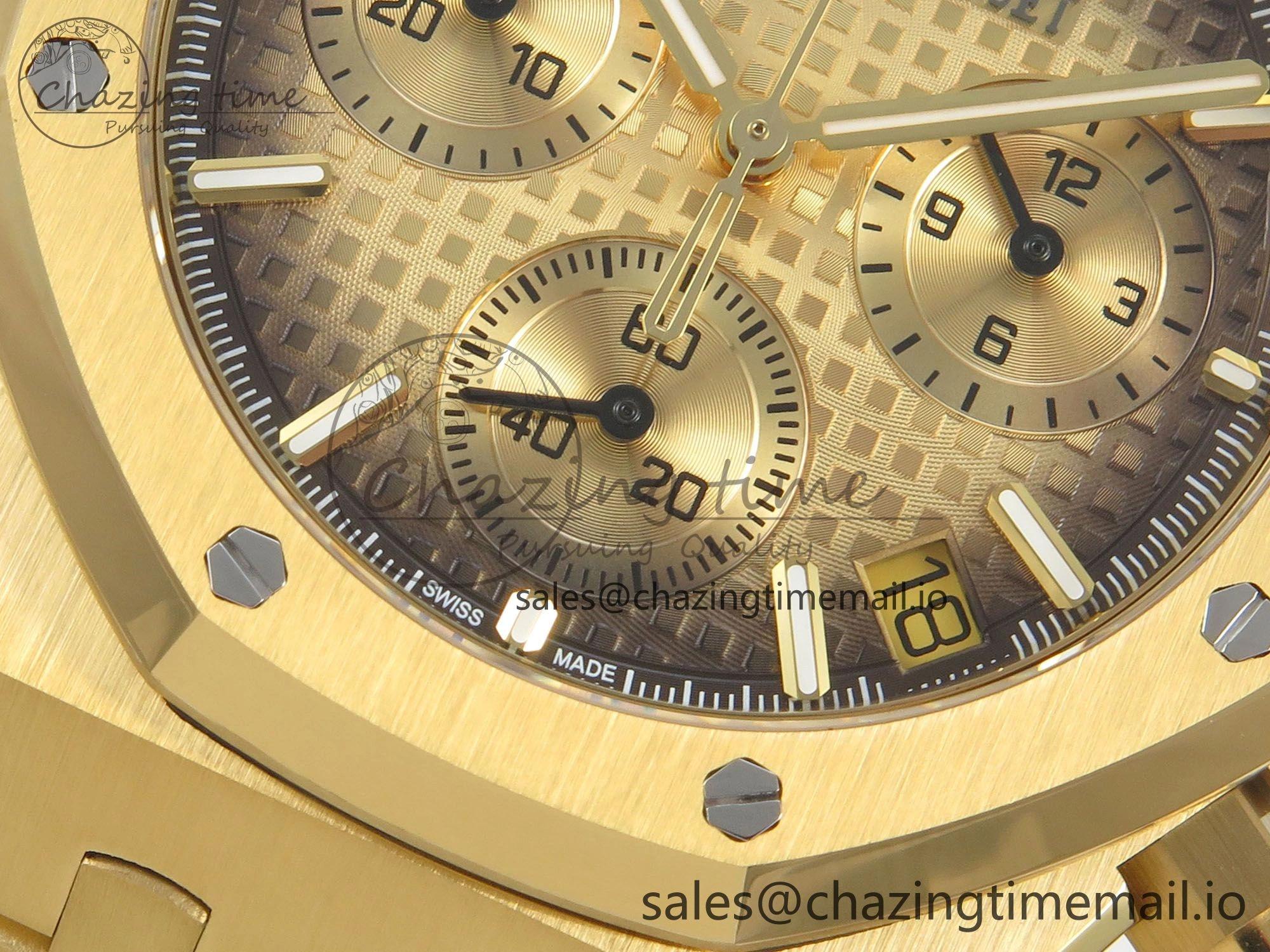 Royal Oak Chrono 26240 YG APSF 1:1 Best Edition YG Dial on YG Bracelet SA4401
