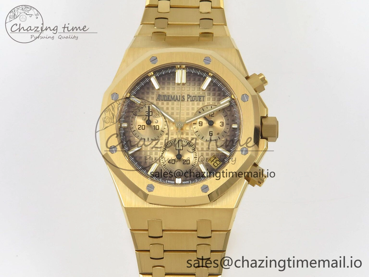 Royal Oak Chrono 26240 YG APSF 1:1 Best Edition YG Dial on YG Bracelet SA4401