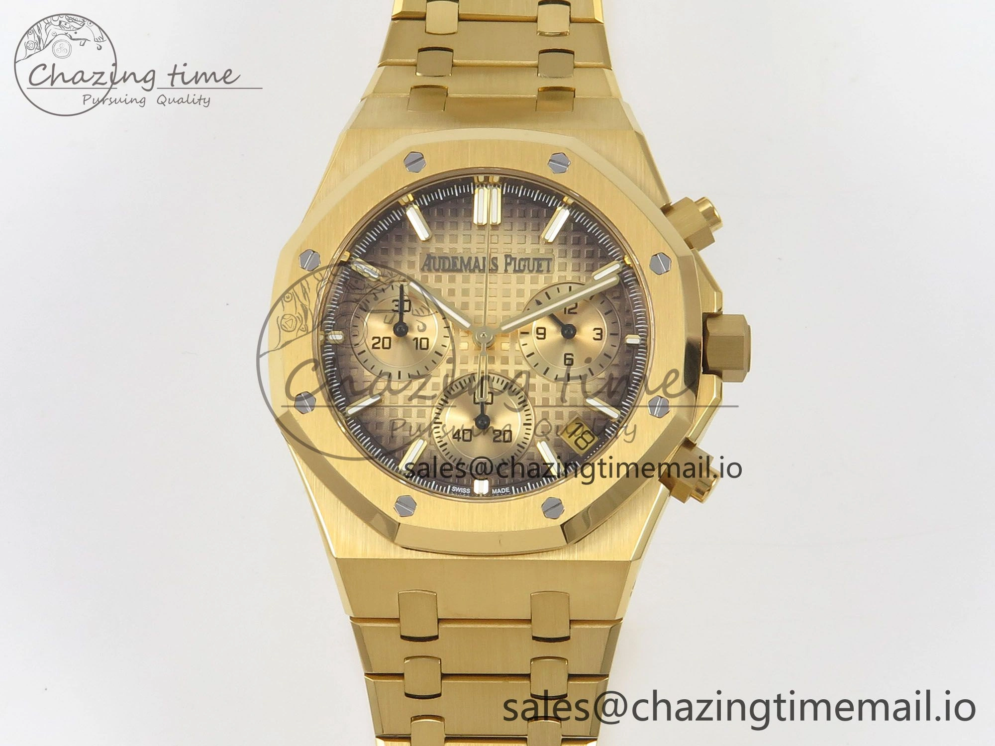 Royal Oak Chrono 26240 YG APSF 1:1 Best Edition YG Dial on YG Bracelet SA4401