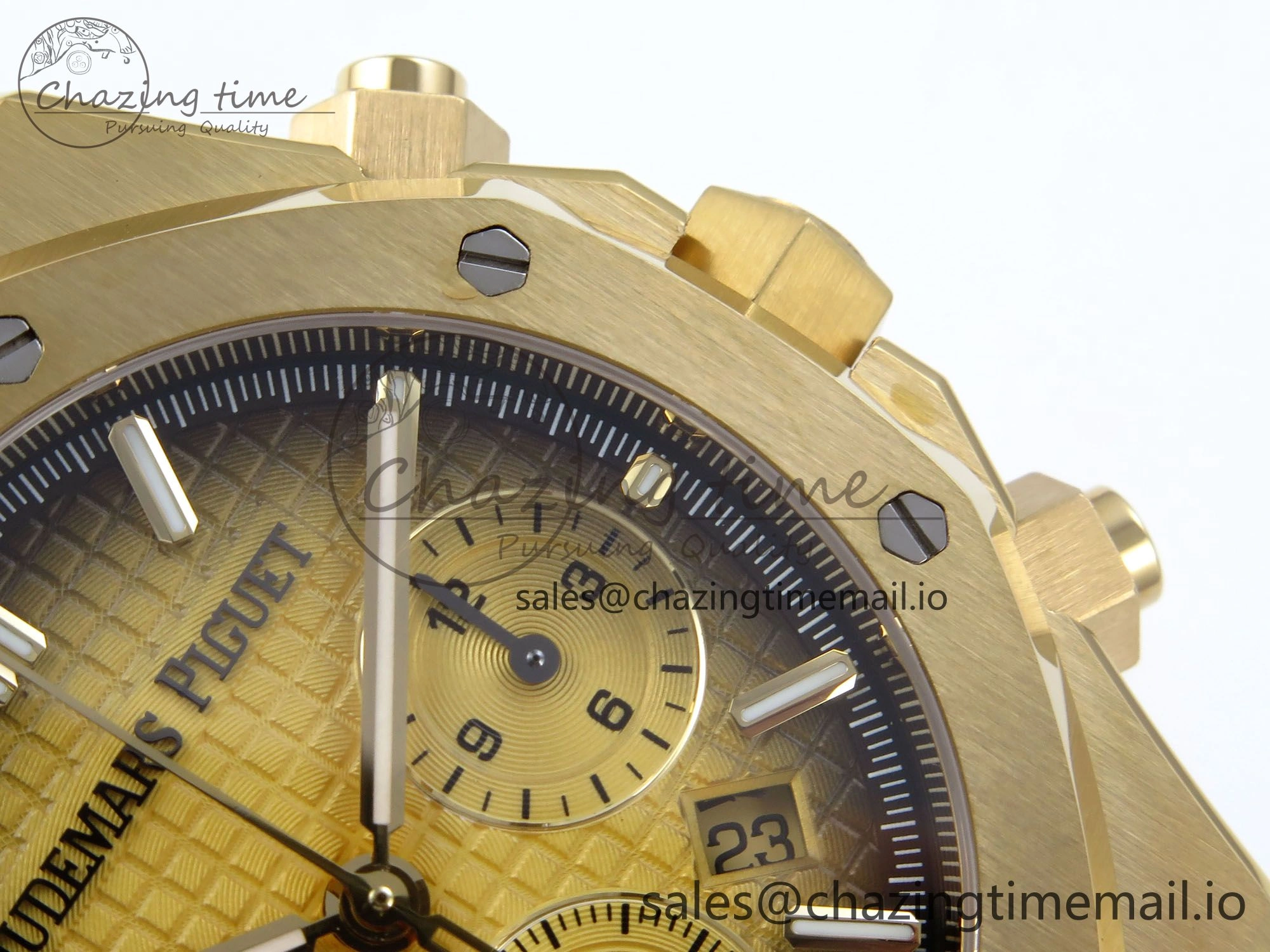 Royal Oak Chrono 26240BA YG BF Best Edition YG Dial on YG Bracelet A7750