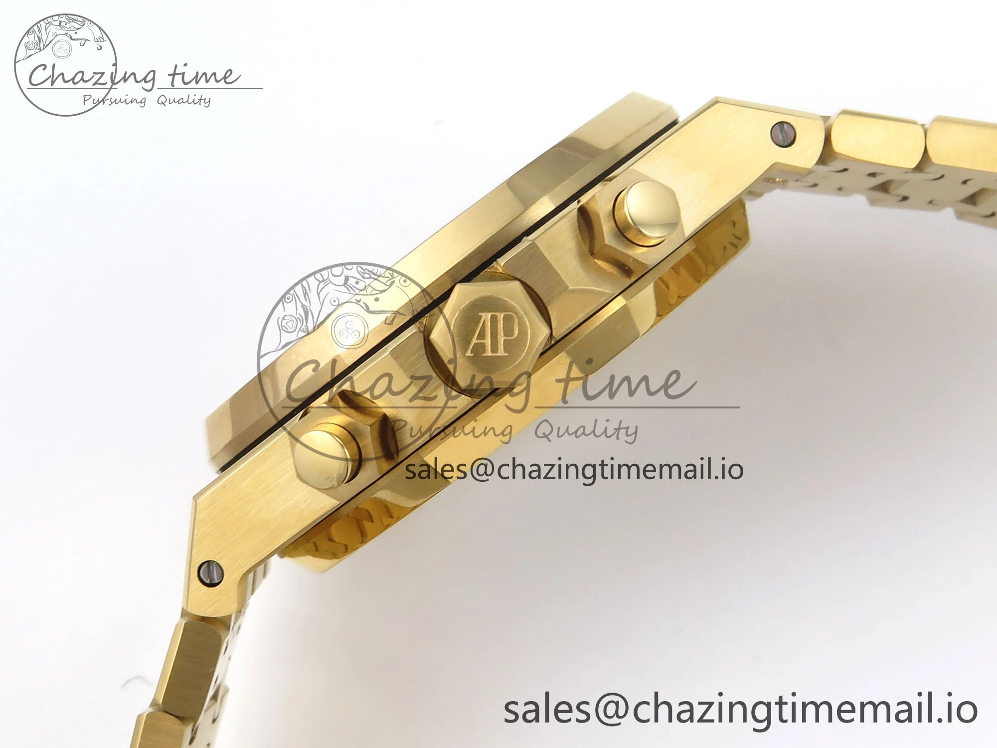 Royal Oak Chrono 26240BA YG BF Best Edition YG Dial on YG Bracelet A7750