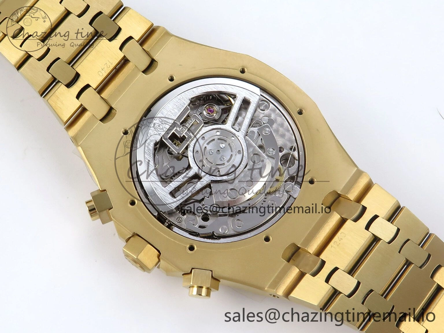 Royal Oak Chrono 26240BA YG BF Best Edition YG Dial on YG Bracelet A7750