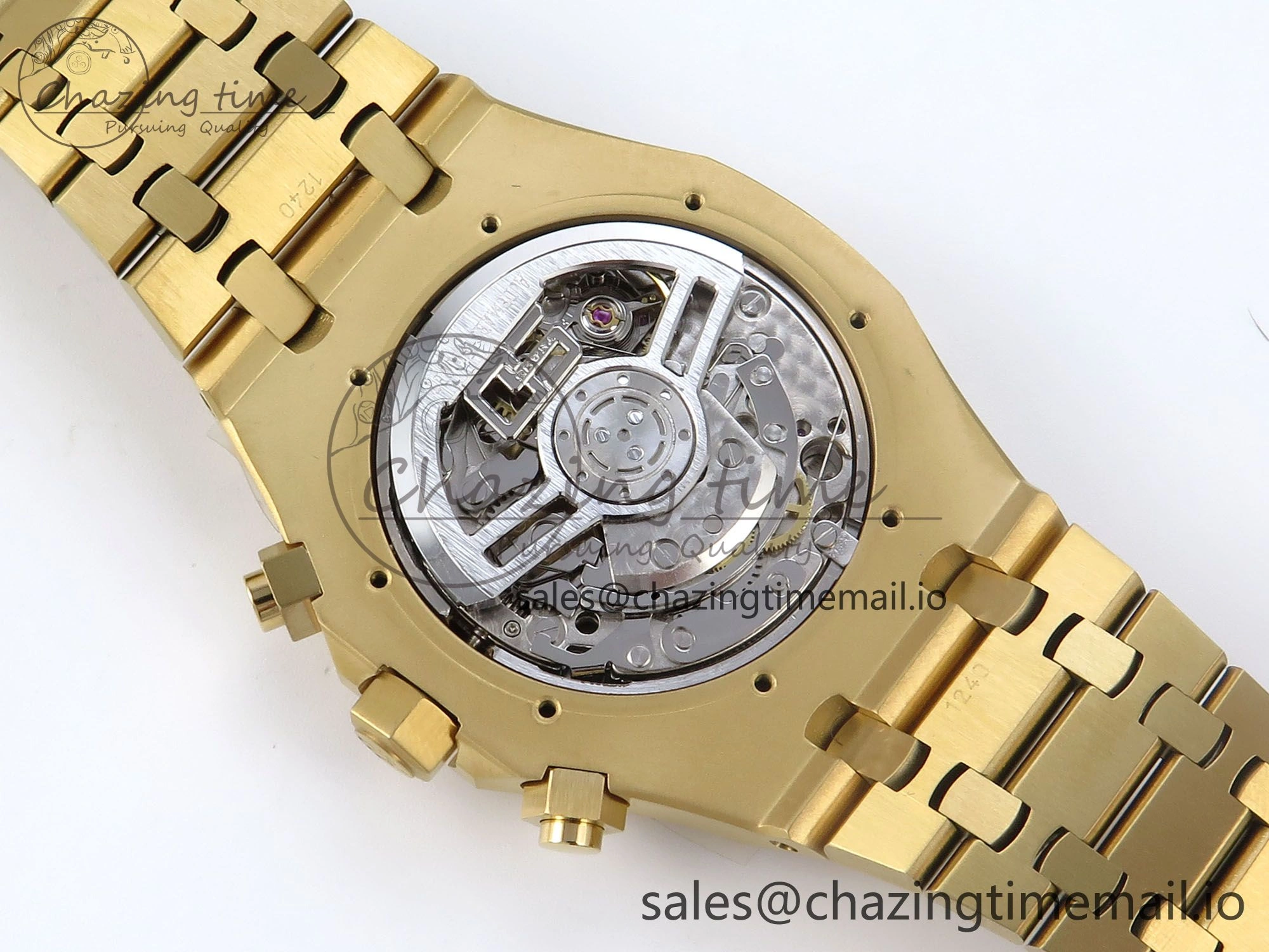 Royal Oak Chrono 26240BA YG BF Best Edition YG Dial on YG Bracelet A7750