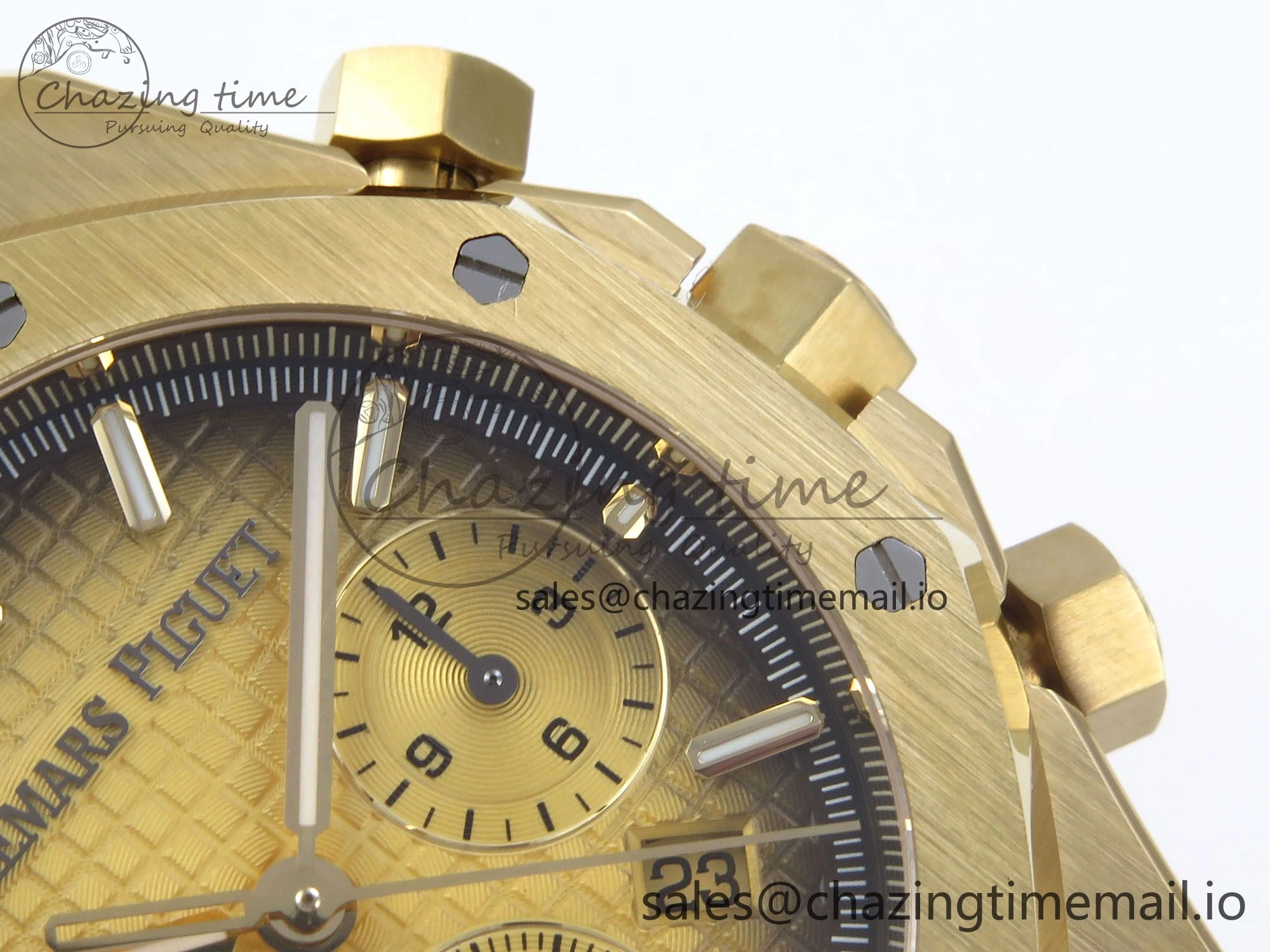 Royal Oak Chrono 26240BA YG BF Best Edition YG Dial on YG Bracelet A7750