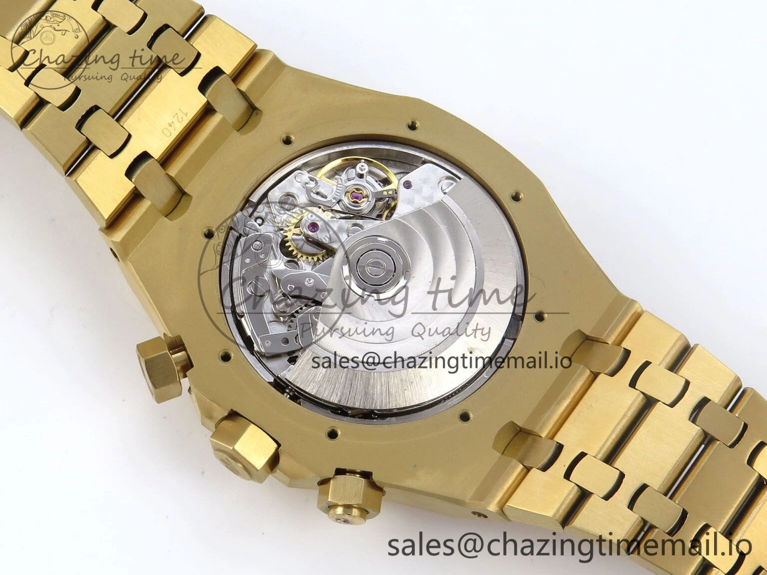 Royal Oak Chrono 26240BA YG BF Best Edition YG Dial on YG Bracelet A7750
