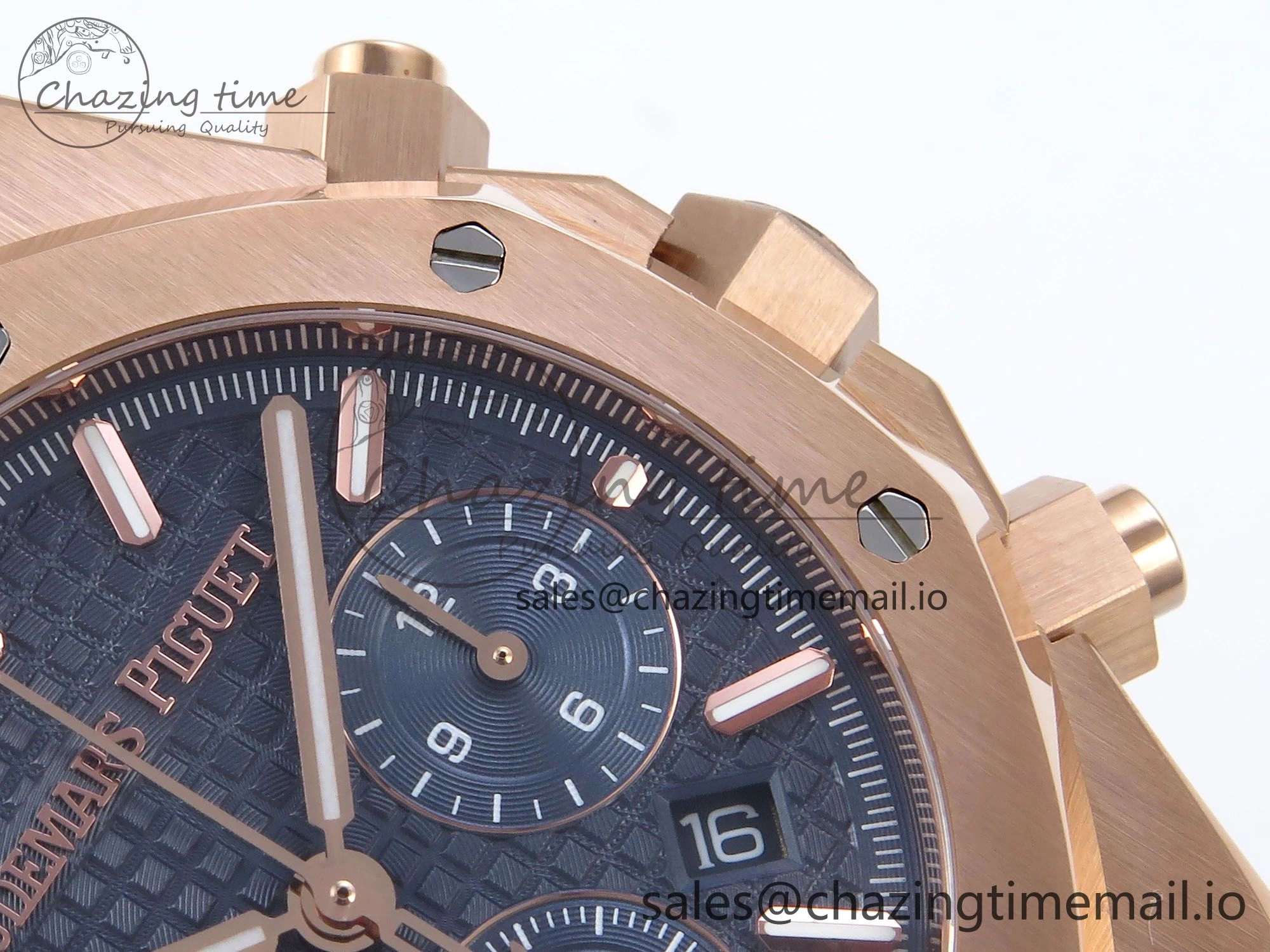 Royal Oak Chrono 26240OR RG BF Best Edition Blue Dial on RG Bracelet A7750