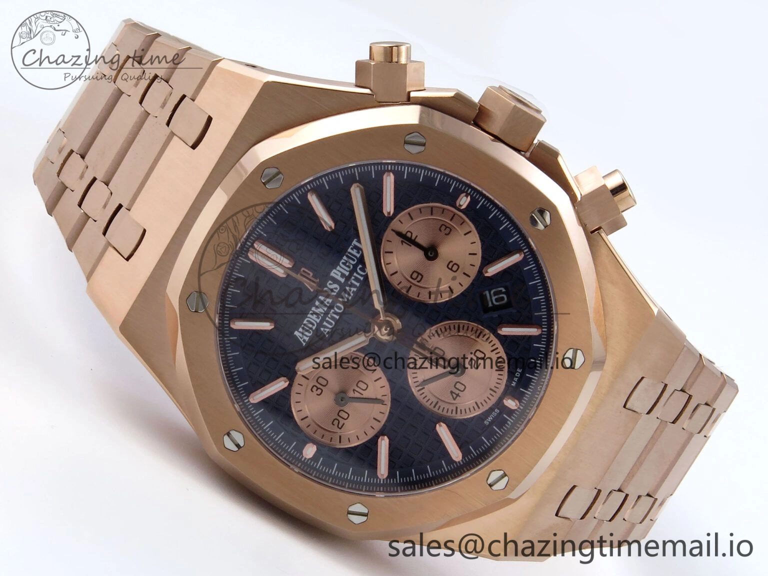 Royal Oak Chrono 26240OR RG BF Best Edition Blue RG Dial on RG Bracelet SH7750