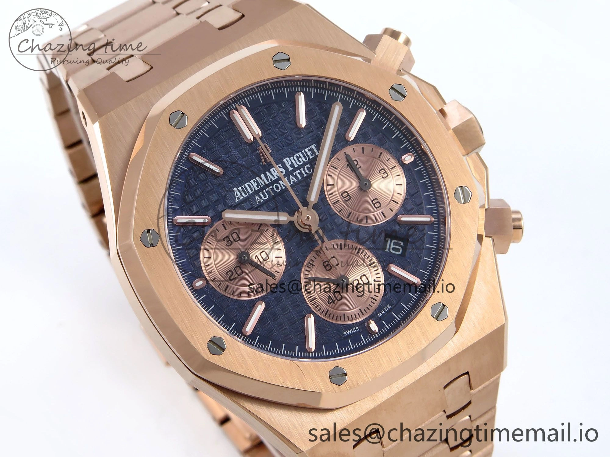 Royal Oak Chrono 26240OR RG BF Best Edition Blue RG Dial on RG Bracelet SH7750