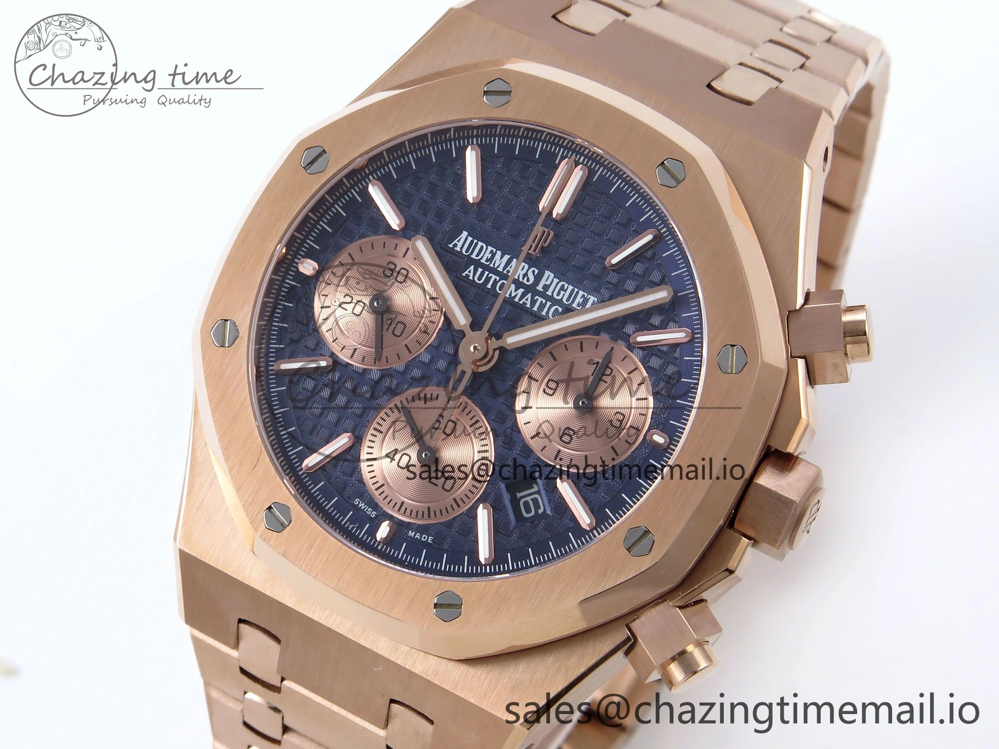 Royal Oak Chrono 26240OR RG BF Best Edition Blue RG Dial on RG Bracelet SH7750