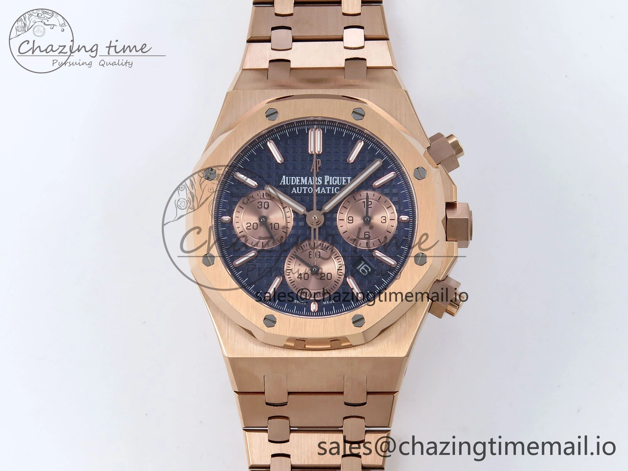 Royal Oak Chrono 26240OR RG BF Best Edition Blue RG Dial on RG Bracelet SH7750