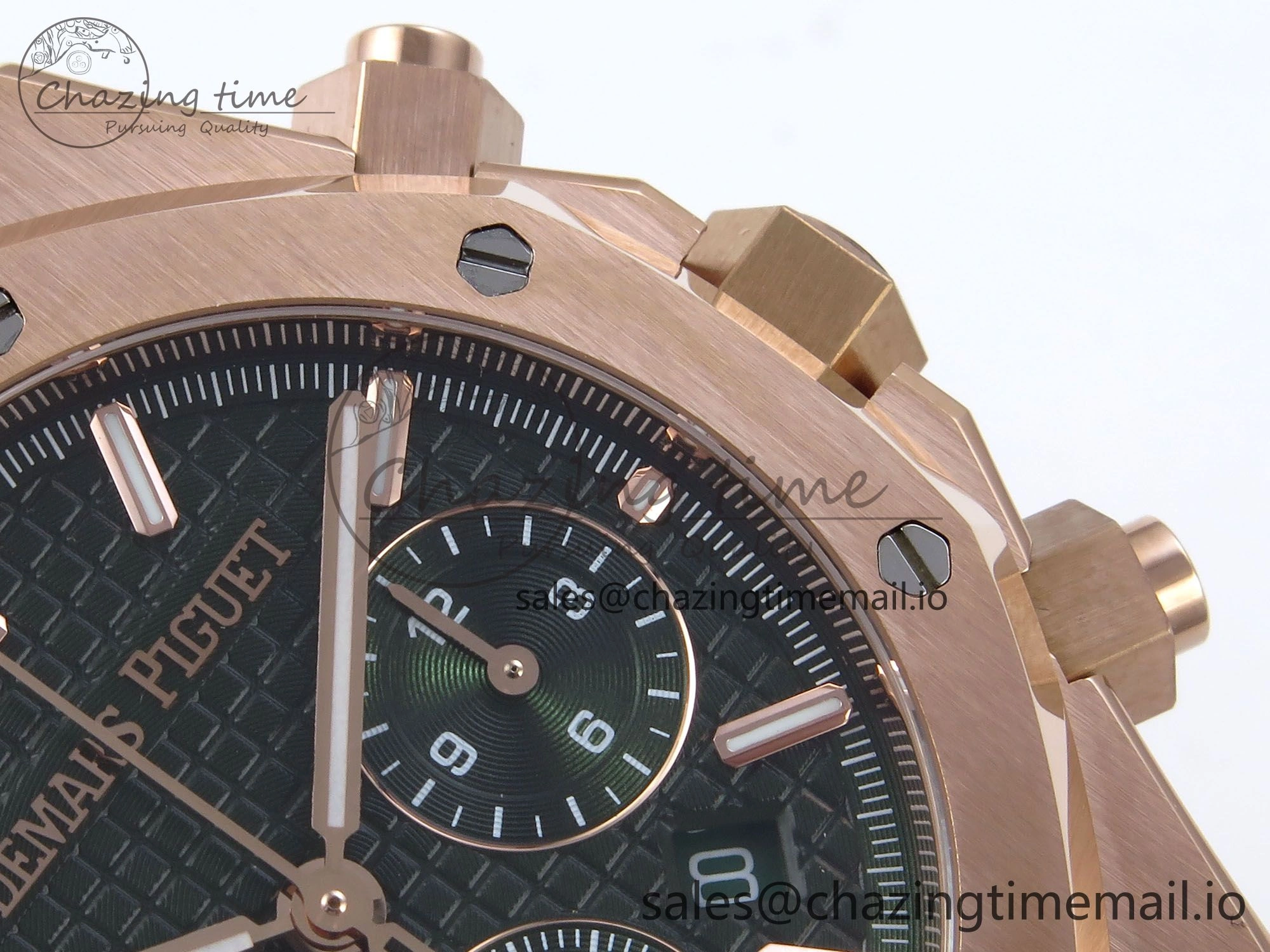 Royal Oak Chrono 26240OR RG BF Best Edition Green Dial on RG Bracelet A7750