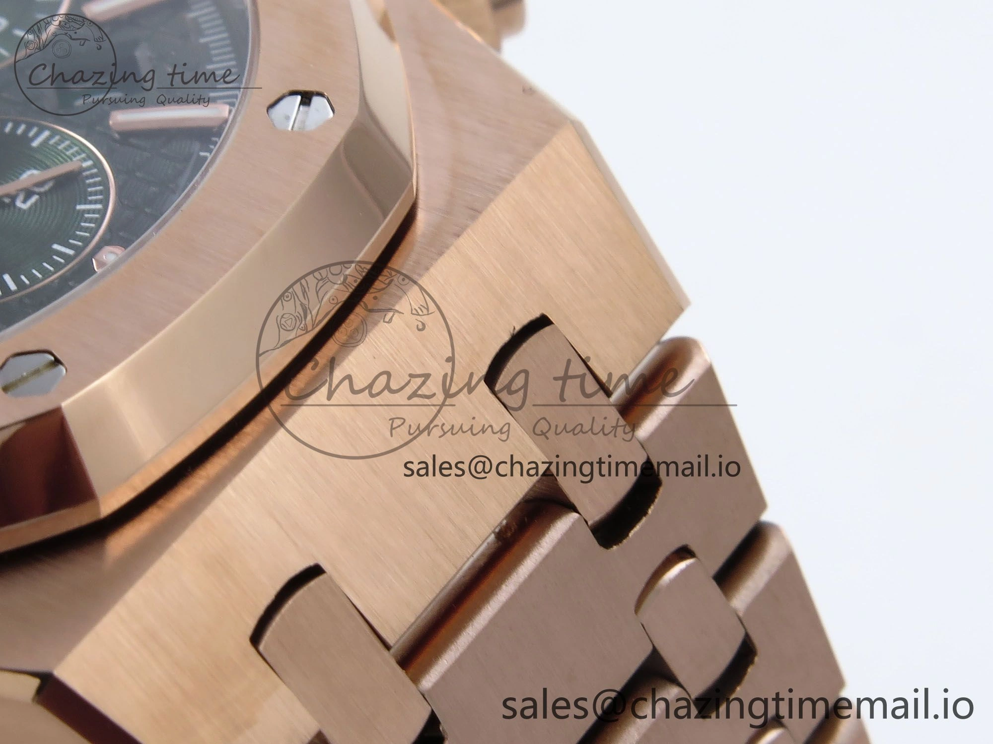 Royal Oak Chrono 26240OR RG BF Best Edition Green Dial on RG Bracelet A7750
