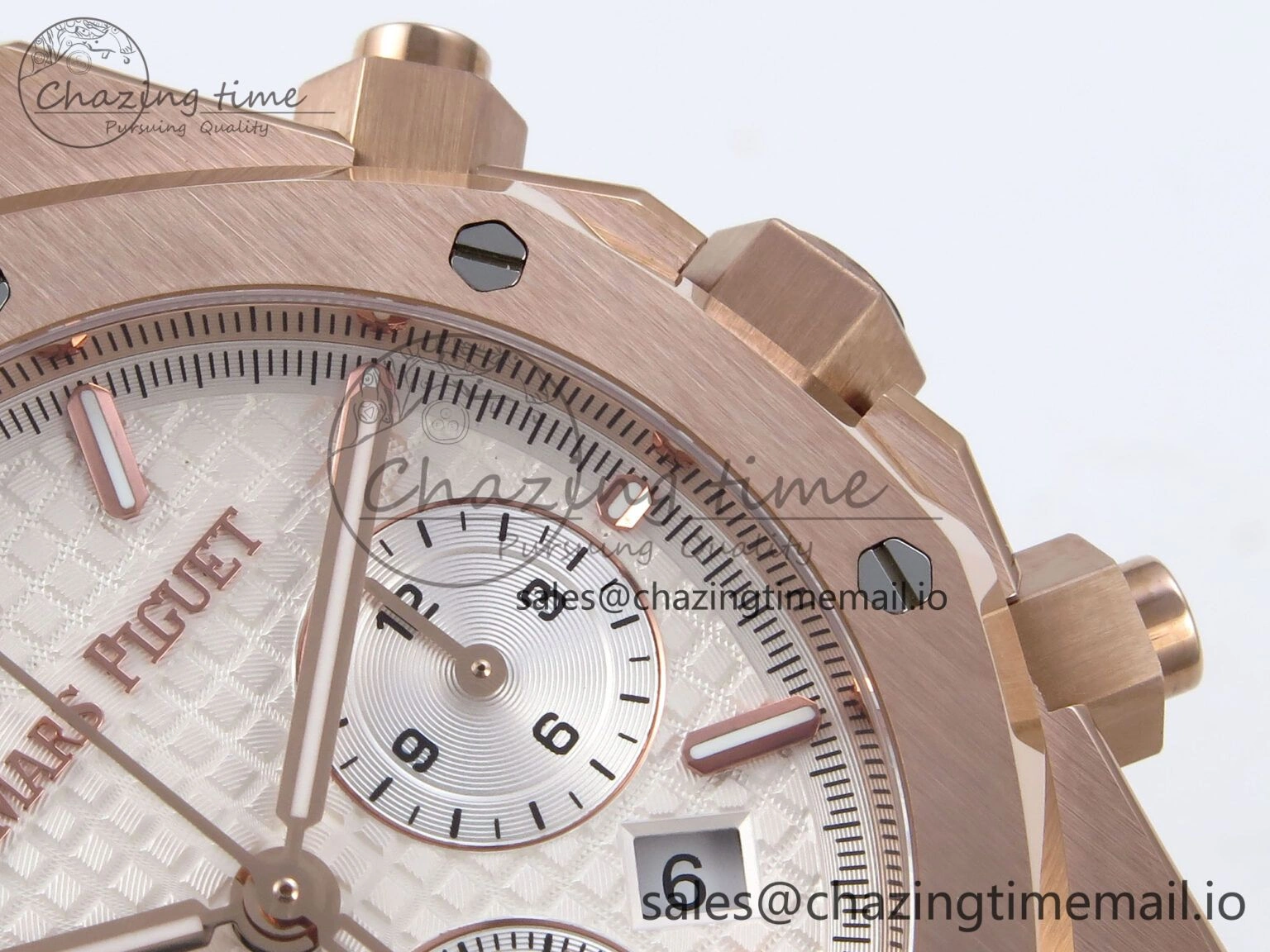 Royal Oak Chrono 26240OR RG BF Best Edition White Dial on RG Bracelet SH7750