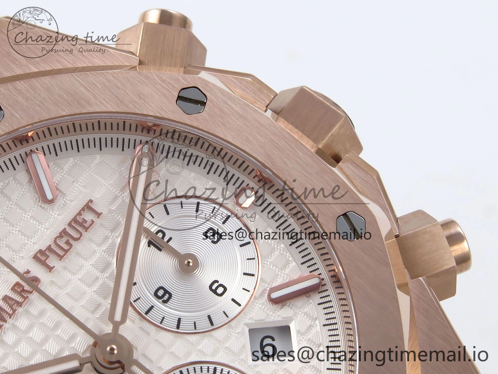Royal Oak Chrono 26240OR RG BF Best Edition White Dial on RG Bracelet SH7750