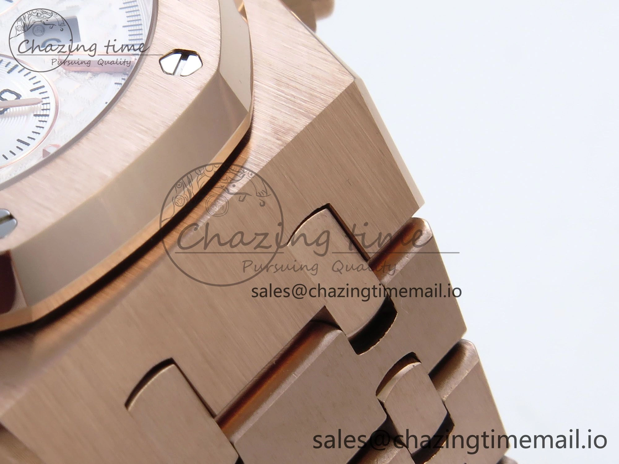 Royal Oak Chrono 26240OR RG BF Best Edition White Dial on RG Bracelet SH7750