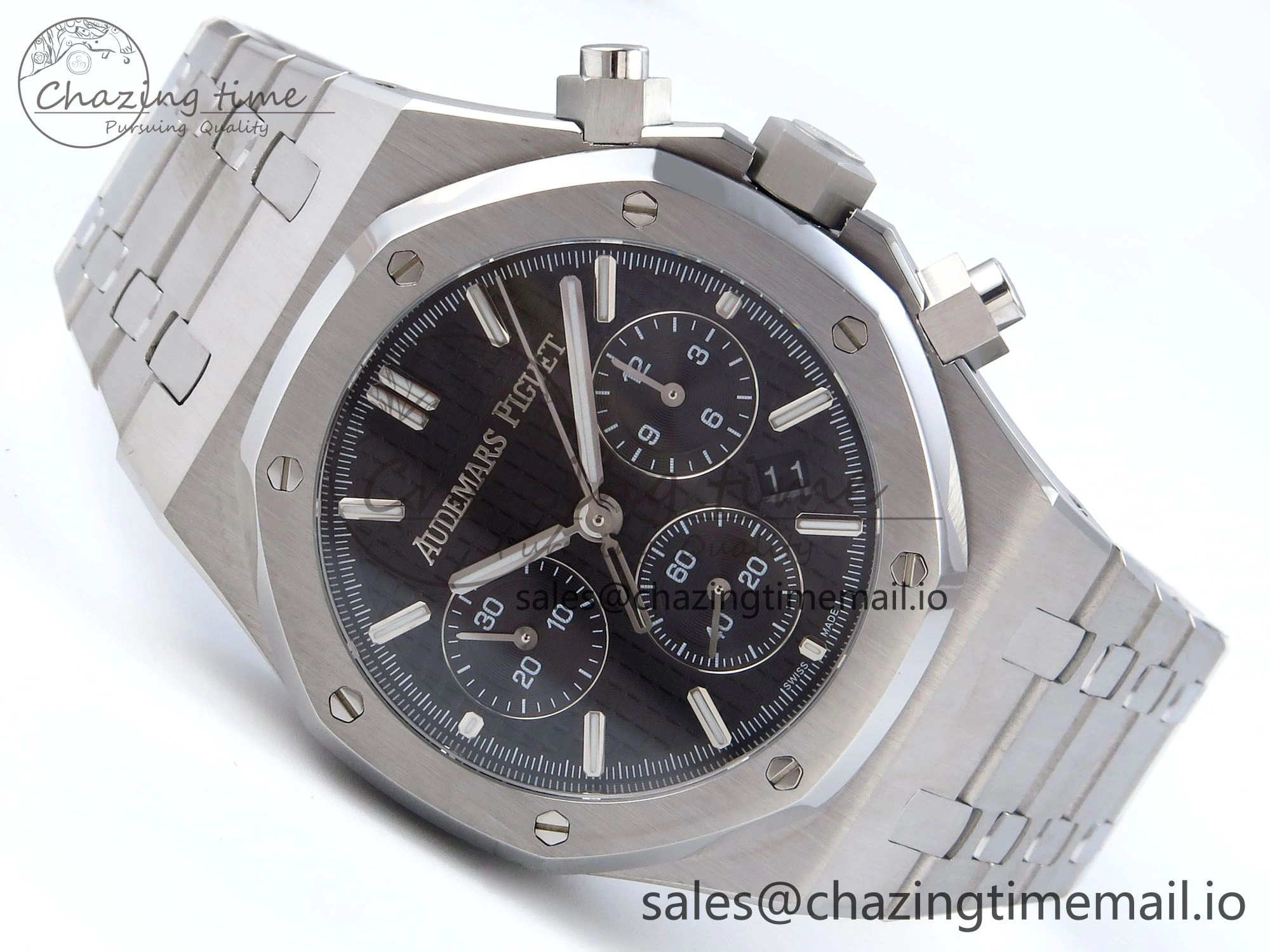 Royal Oak Chrono 26240ST SS BF Best Edition Black Dial on SS Bracelet SH7750
