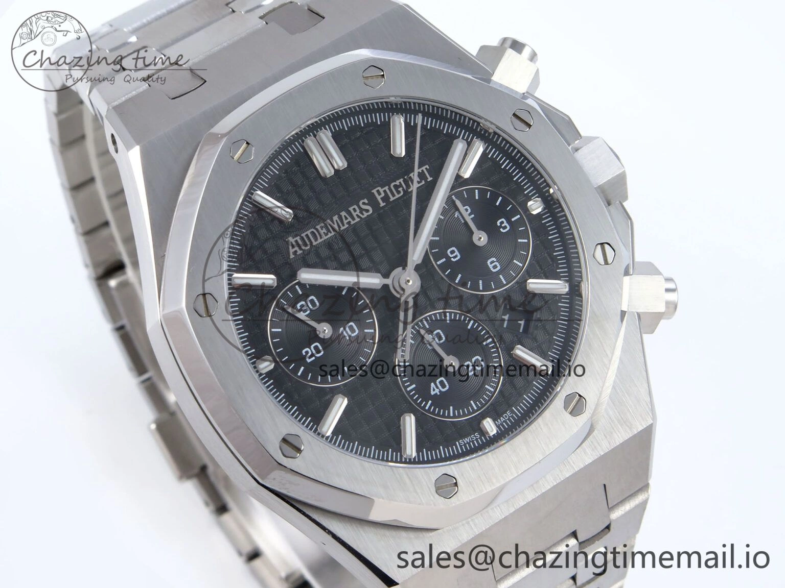 Royal Oak Chrono 26240ST SS BF Best Edition Black Dial on SS Bracelet SH7750
