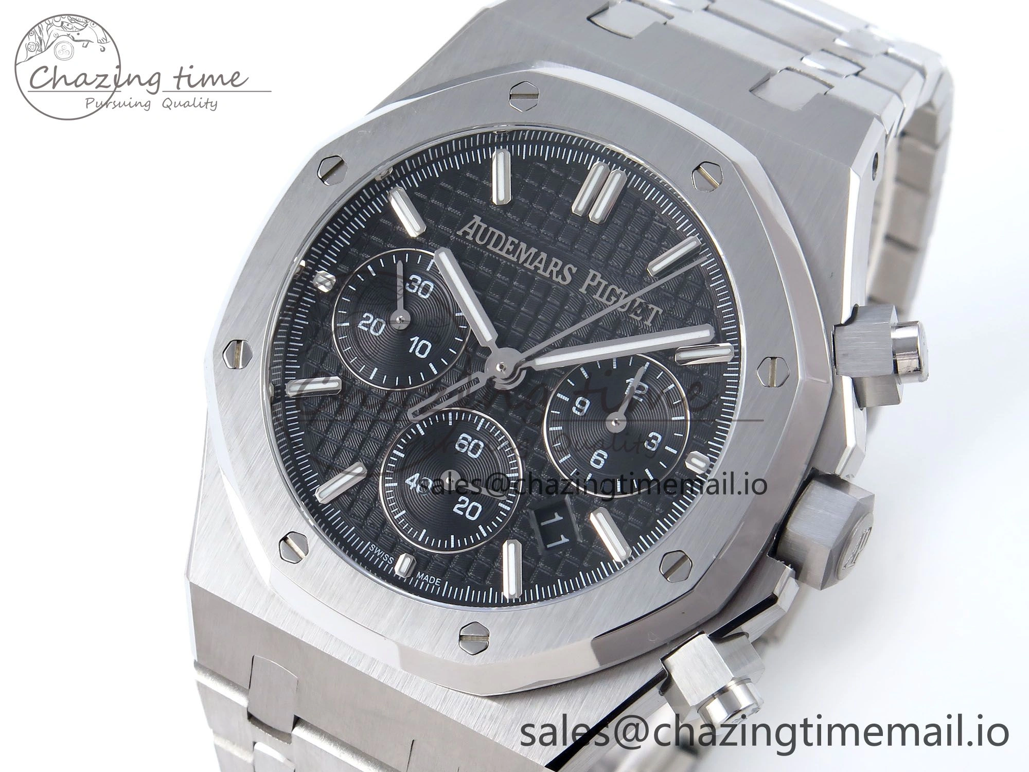 Royal Oak Chrono 26240ST SS BF Best Edition Black Dial on SS Bracelet SH7750