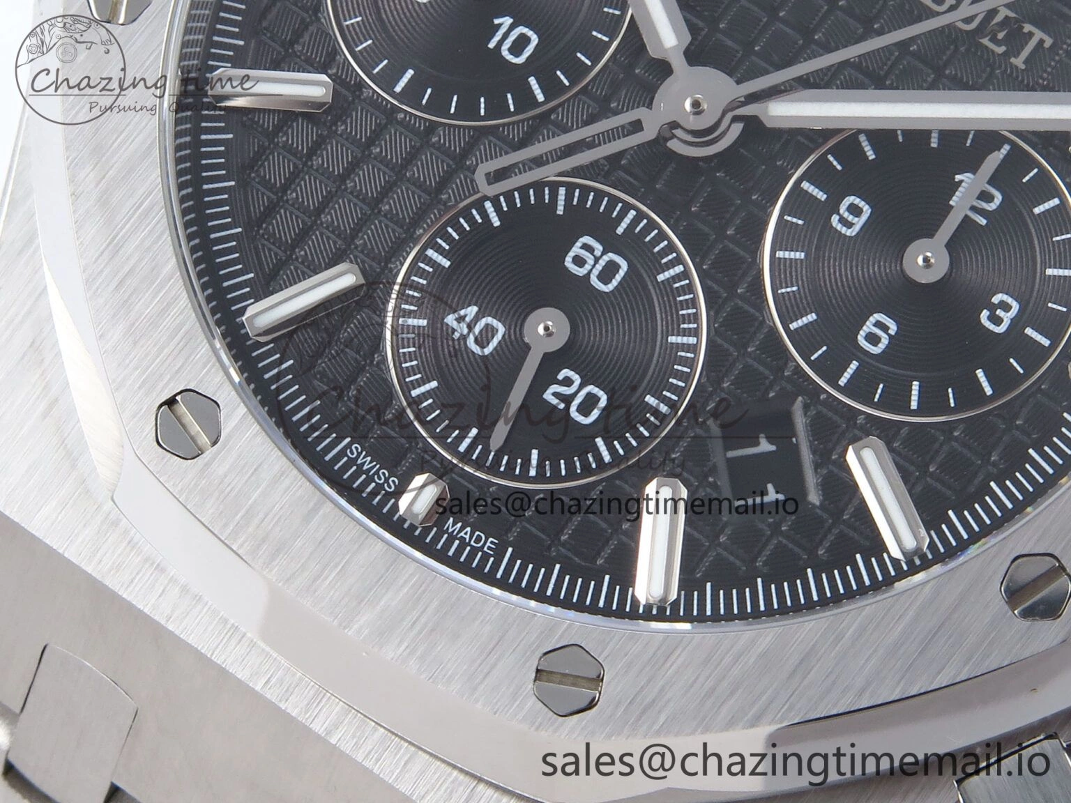 Royal Oak Chrono 26240ST SS BF Best Edition Black Dial on SS Bracelet SH7750