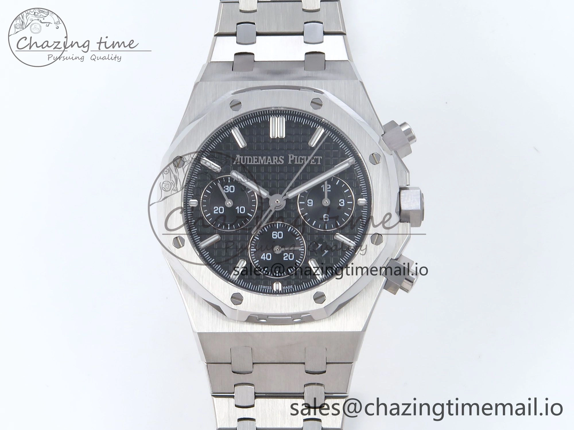 Royal Oak Chrono 26240ST SS BF Best Edition Black Dial on SS Bracelet SH7750