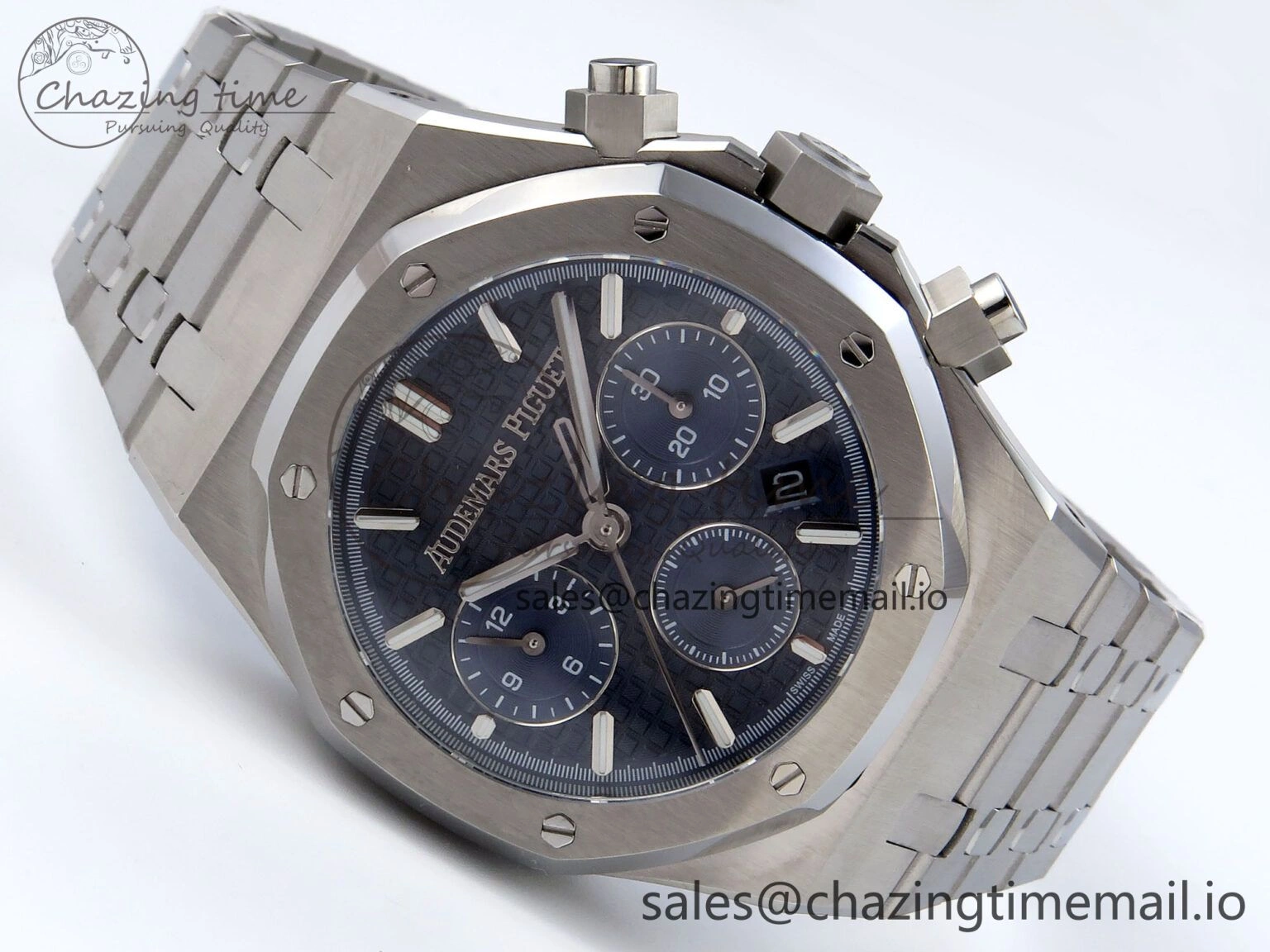 Royal Oak Chrono 26240ST SS BF Best Edition Blue Dial on SS Bracelet SH7750
