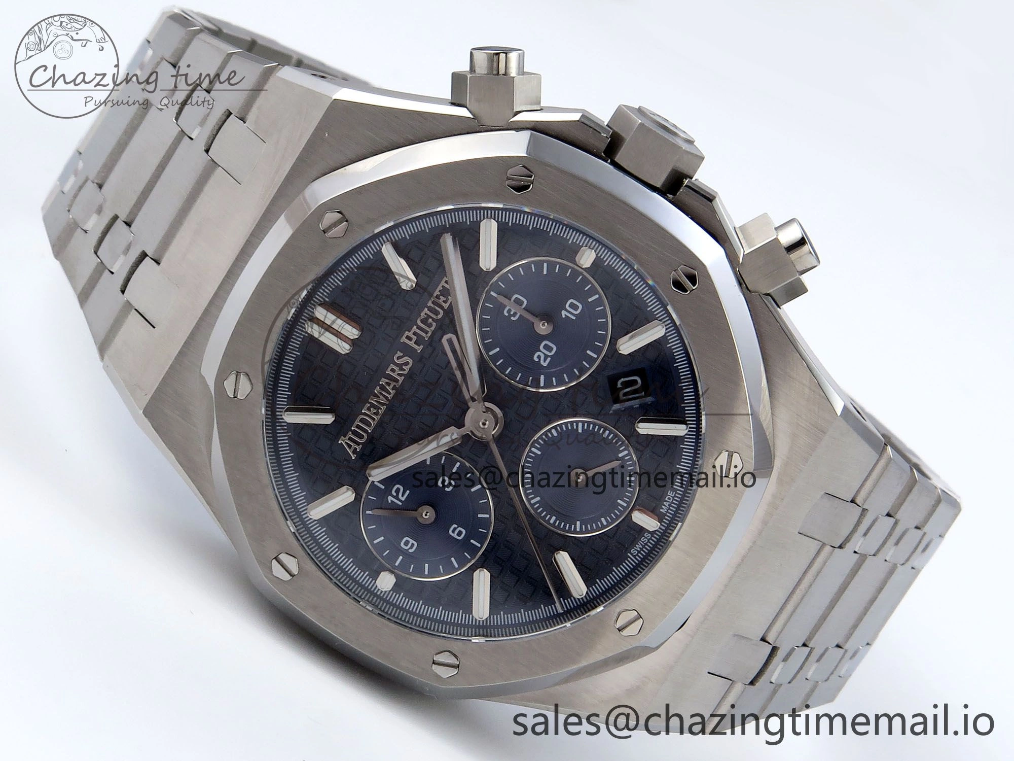 Royal Oak Chrono 26240ST SS BF Best Edition Blue Dial on SS Bracelet SH7750