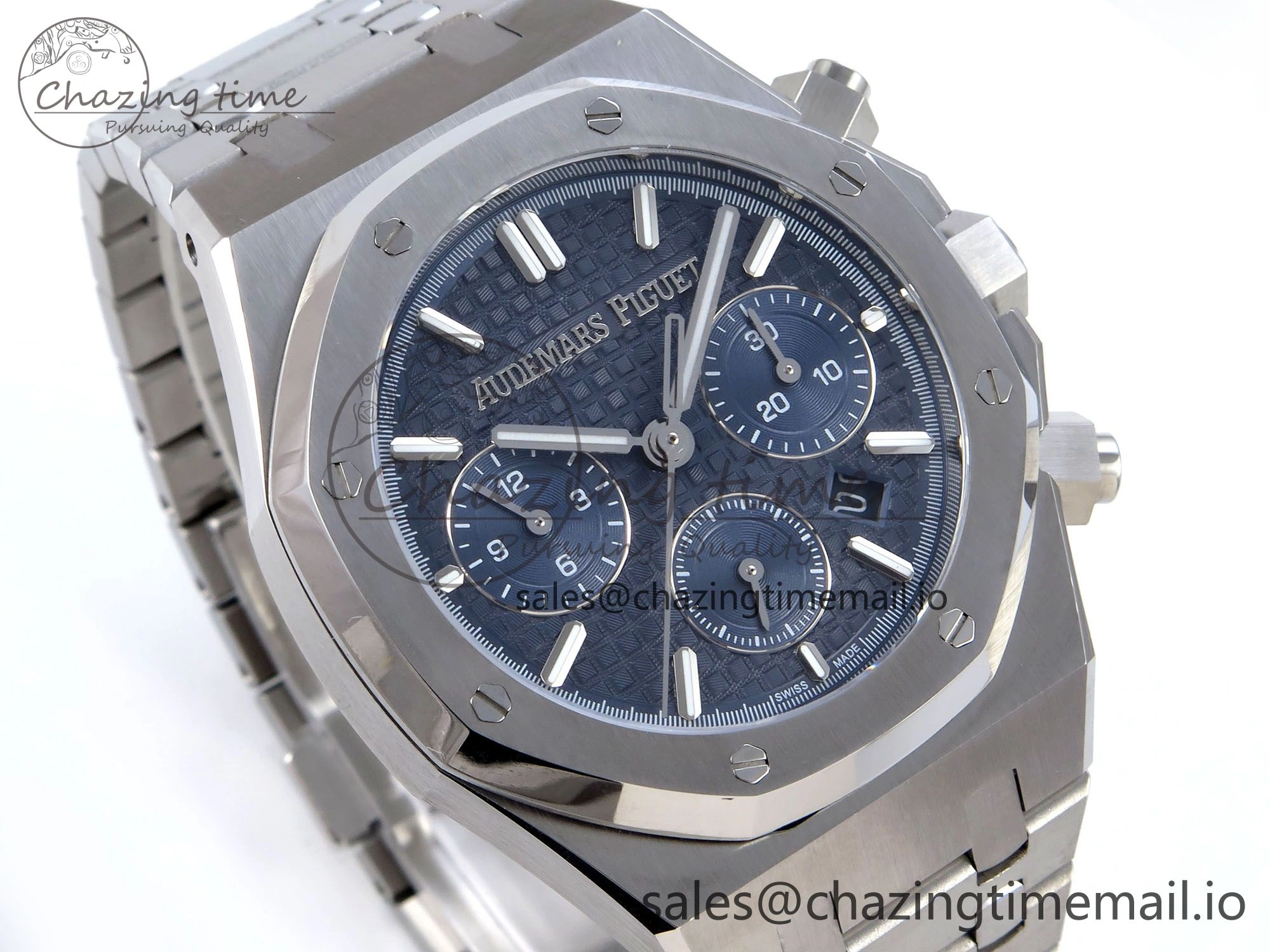 Royal Oak Chrono 26240ST SS BF Best Edition Blue Dial on SS Bracelet SH7750