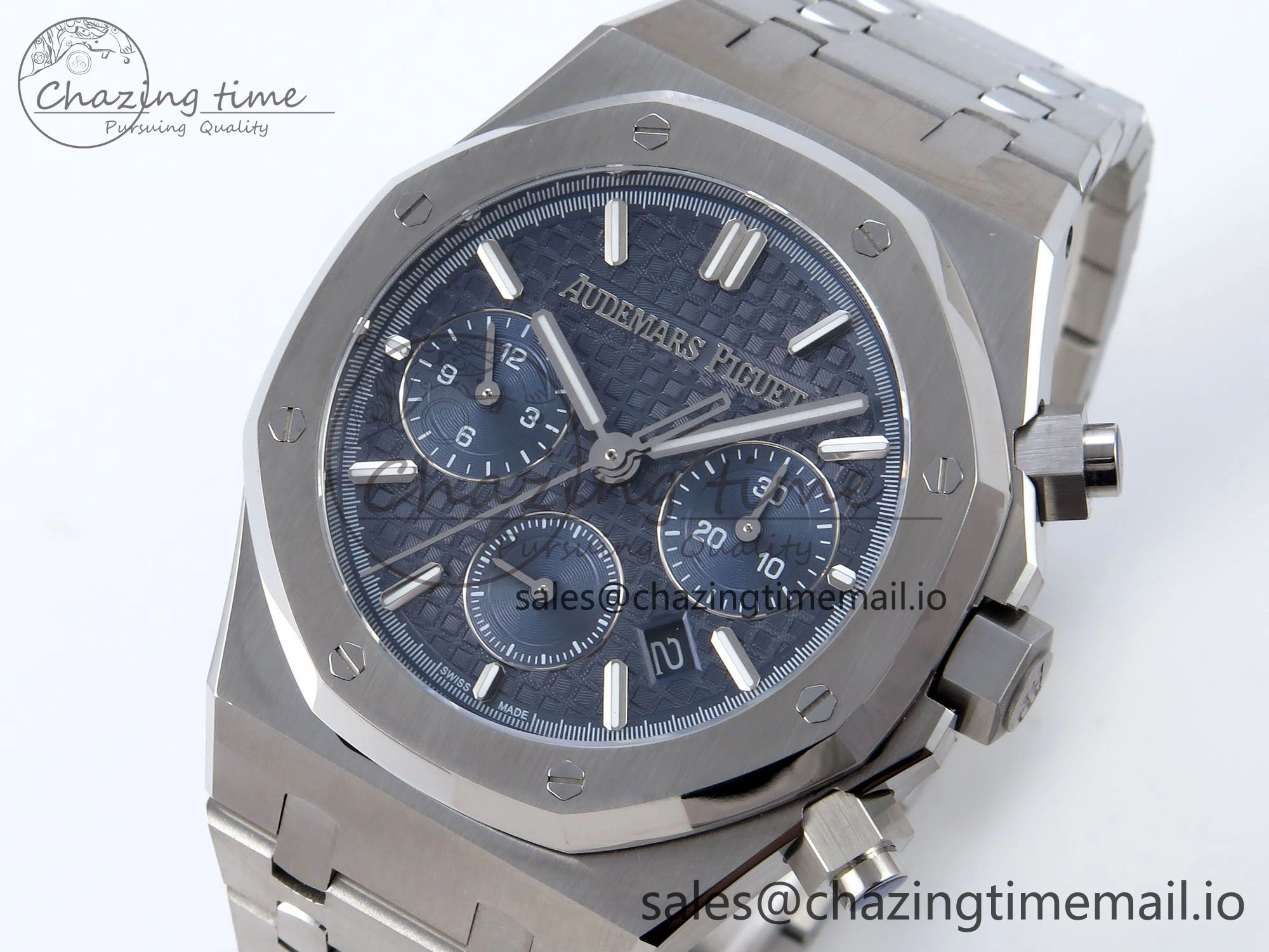 Royal Oak Chrono 26240ST SS BF Best Edition Blue Dial on SS Bracelet SH7750