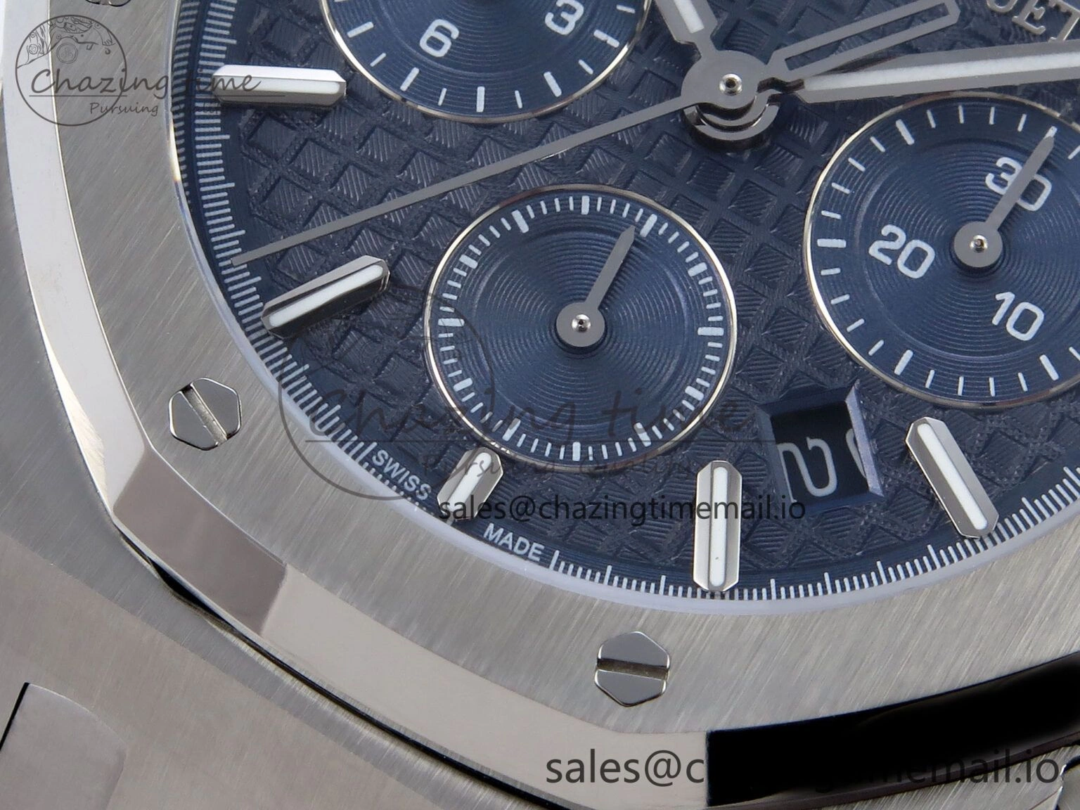 Royal Oak Chrono 26240ST SS BF Best Edition Blue Dial on SS Bracelet SH7750