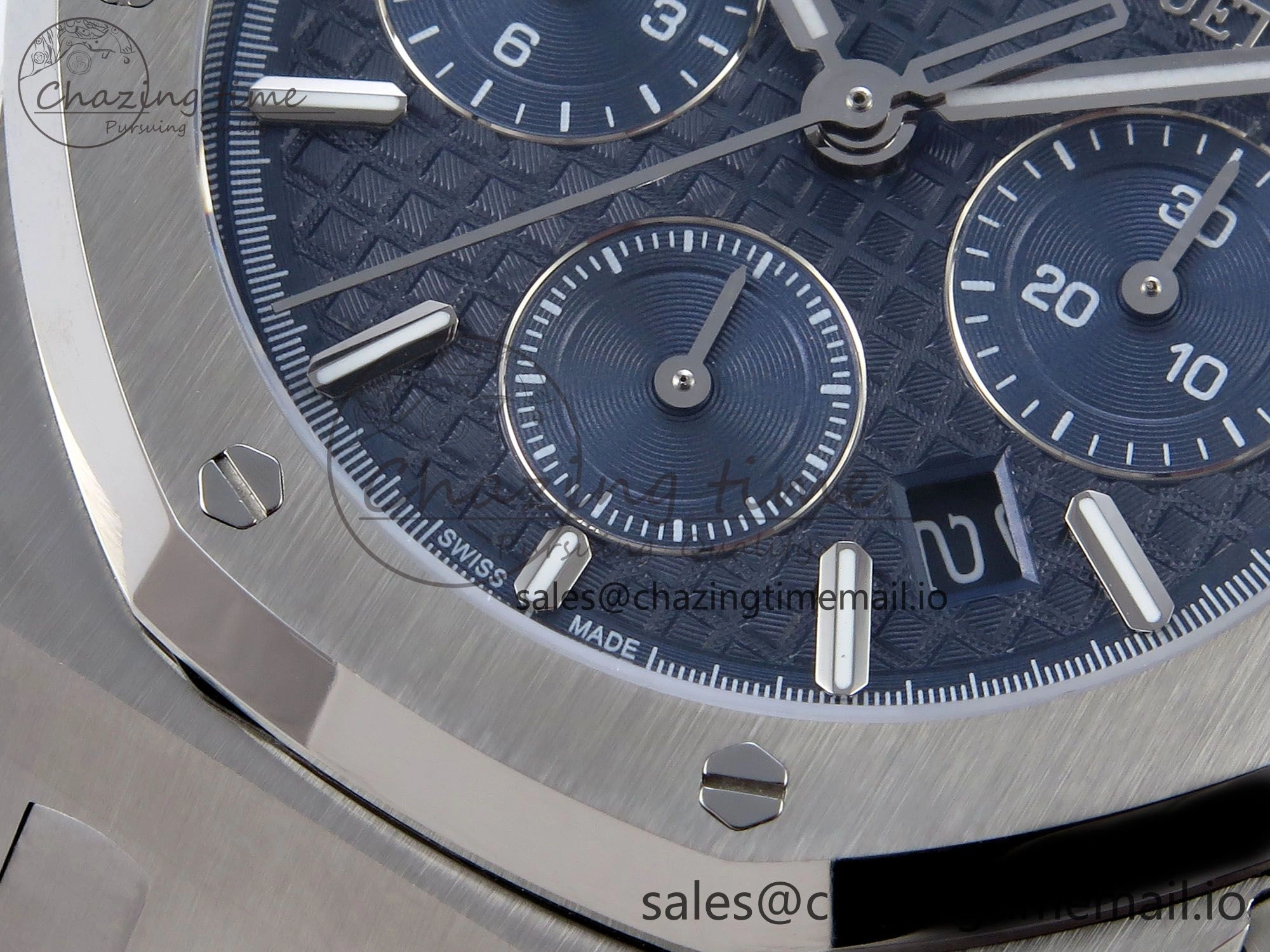 Royal Oak Chrono 26240ST SS BF Best Edition Blue Dial on SS Bracelet SH7750