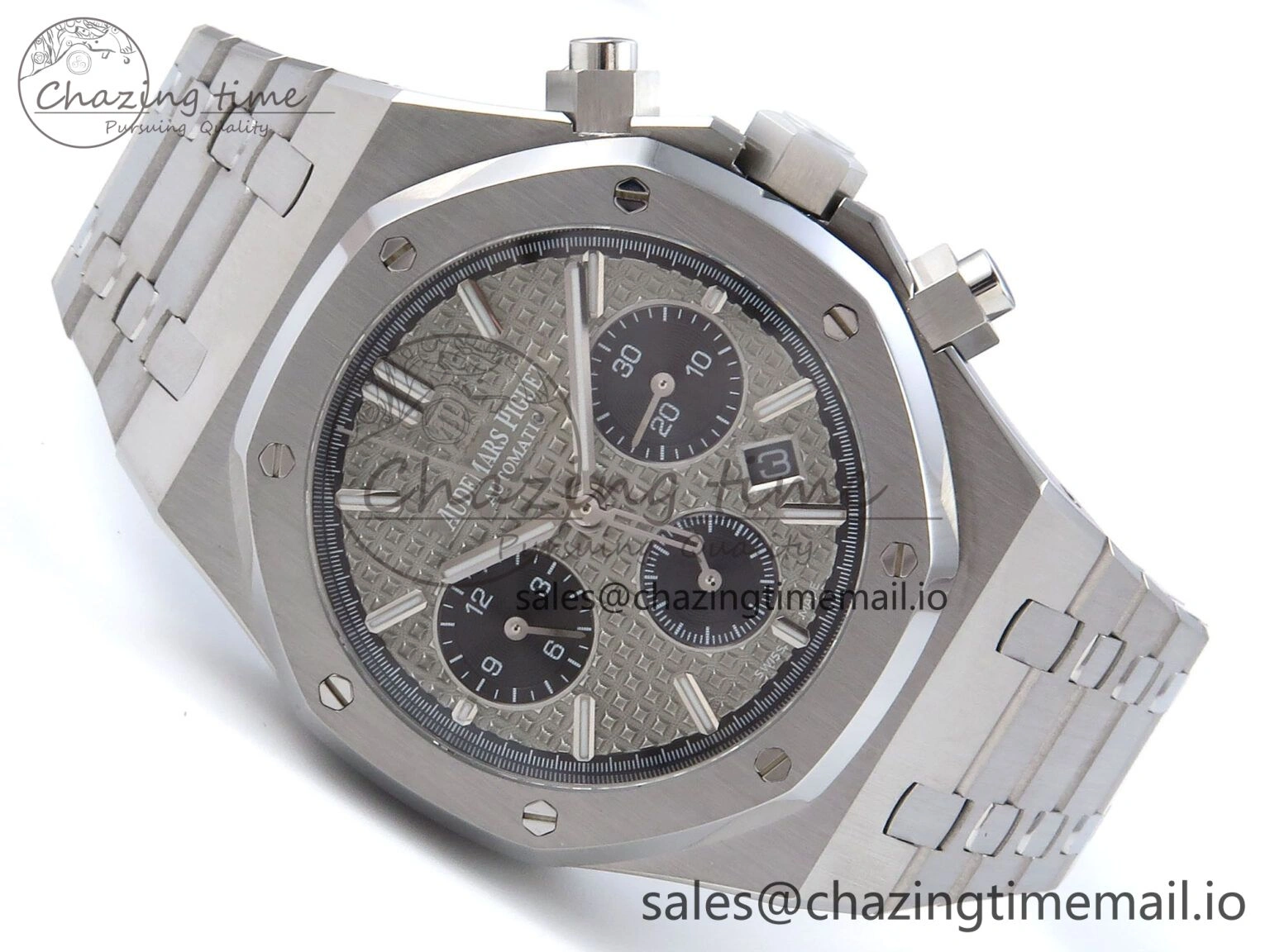 Royal Oak Chrono 26240ST SS BF Best Edition Gray Black Dial on SS Bracelet SH7750