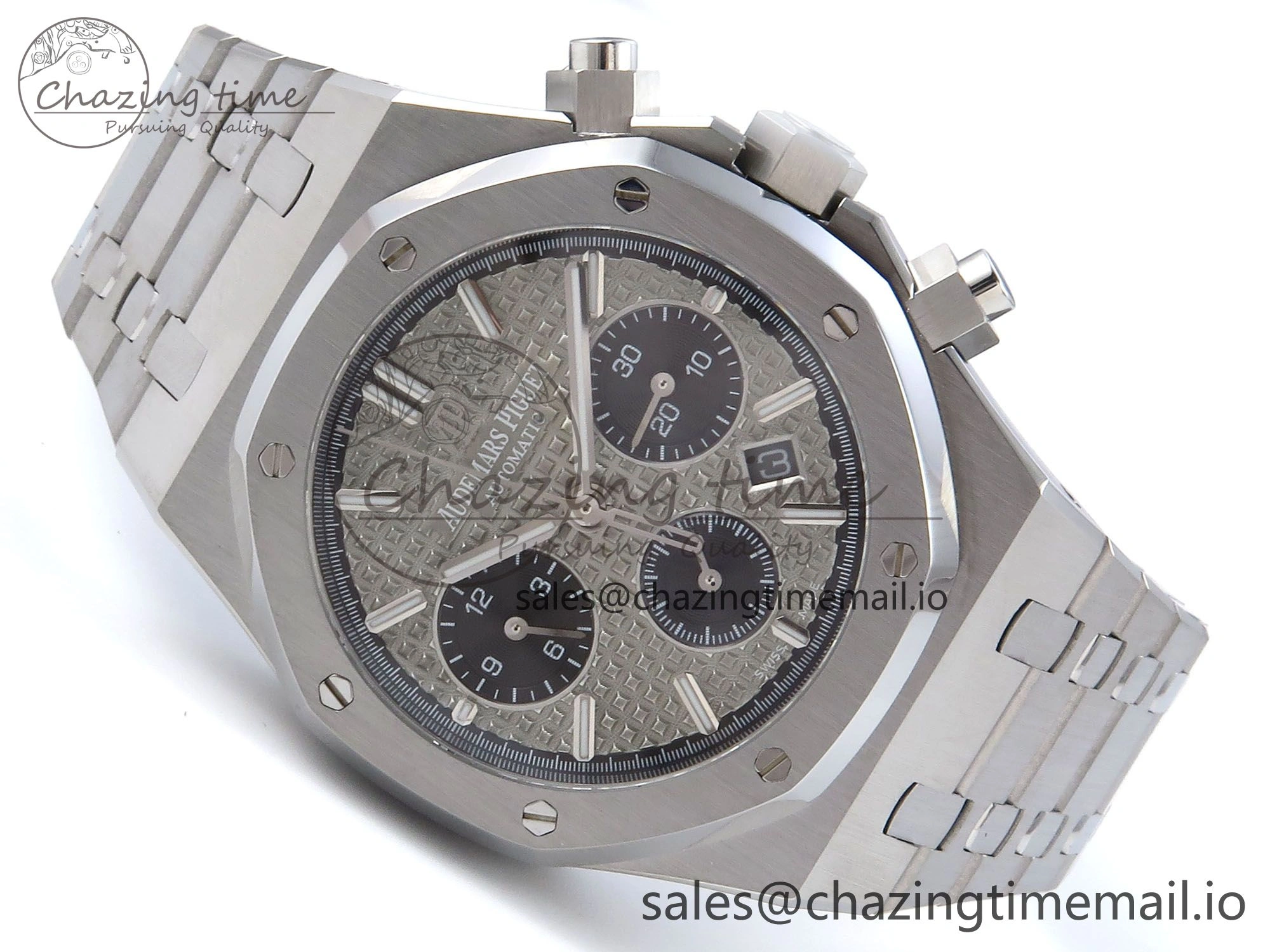 Royal Oak Chrono 26240ST SS BF Best Edition Gray Black Dial on SS Bracelet SH7750
