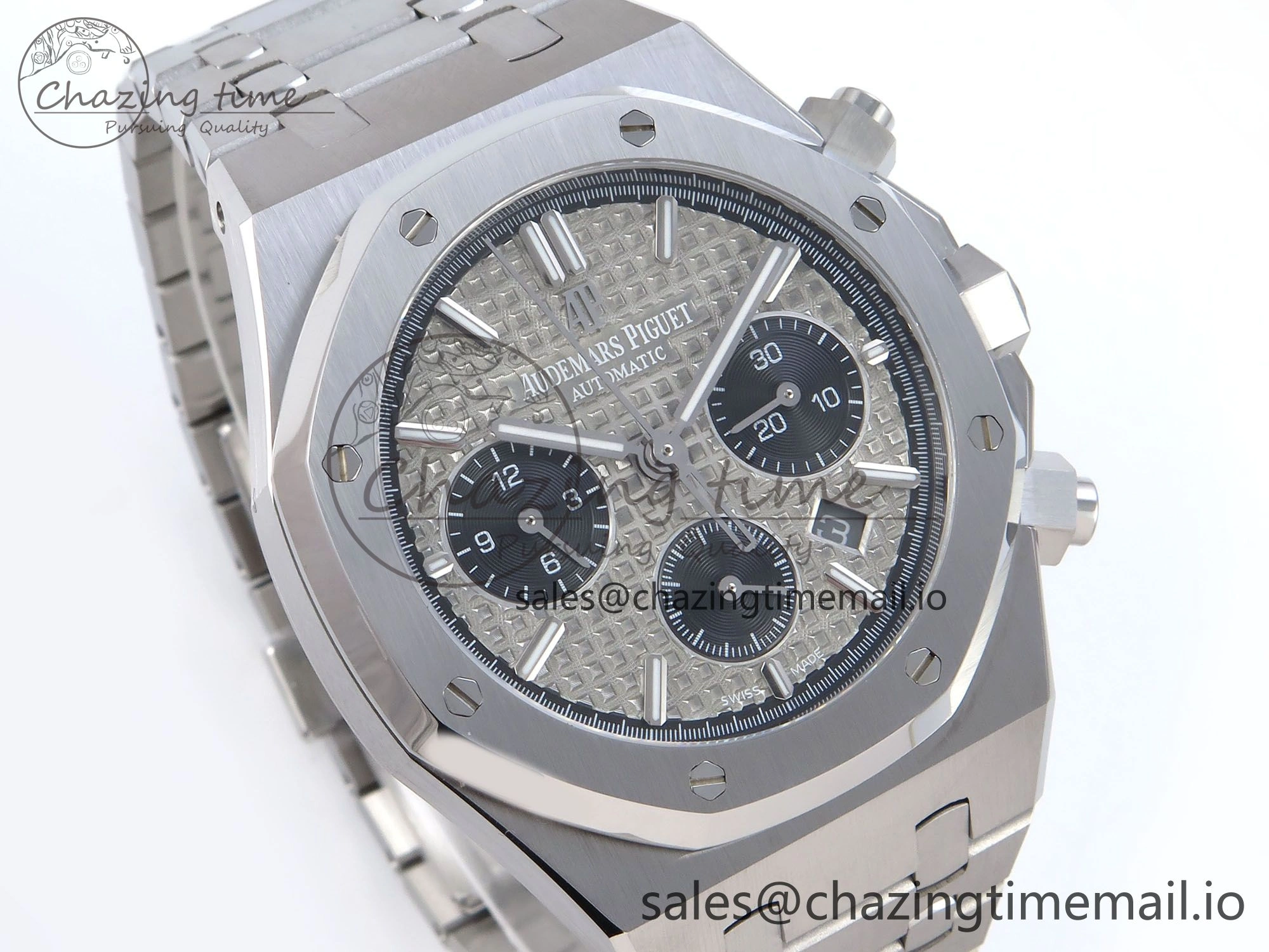 Royal Oak Chrono 26240ST SS BF Best Edition Gray Black Dial on SS Bracelet SH7750