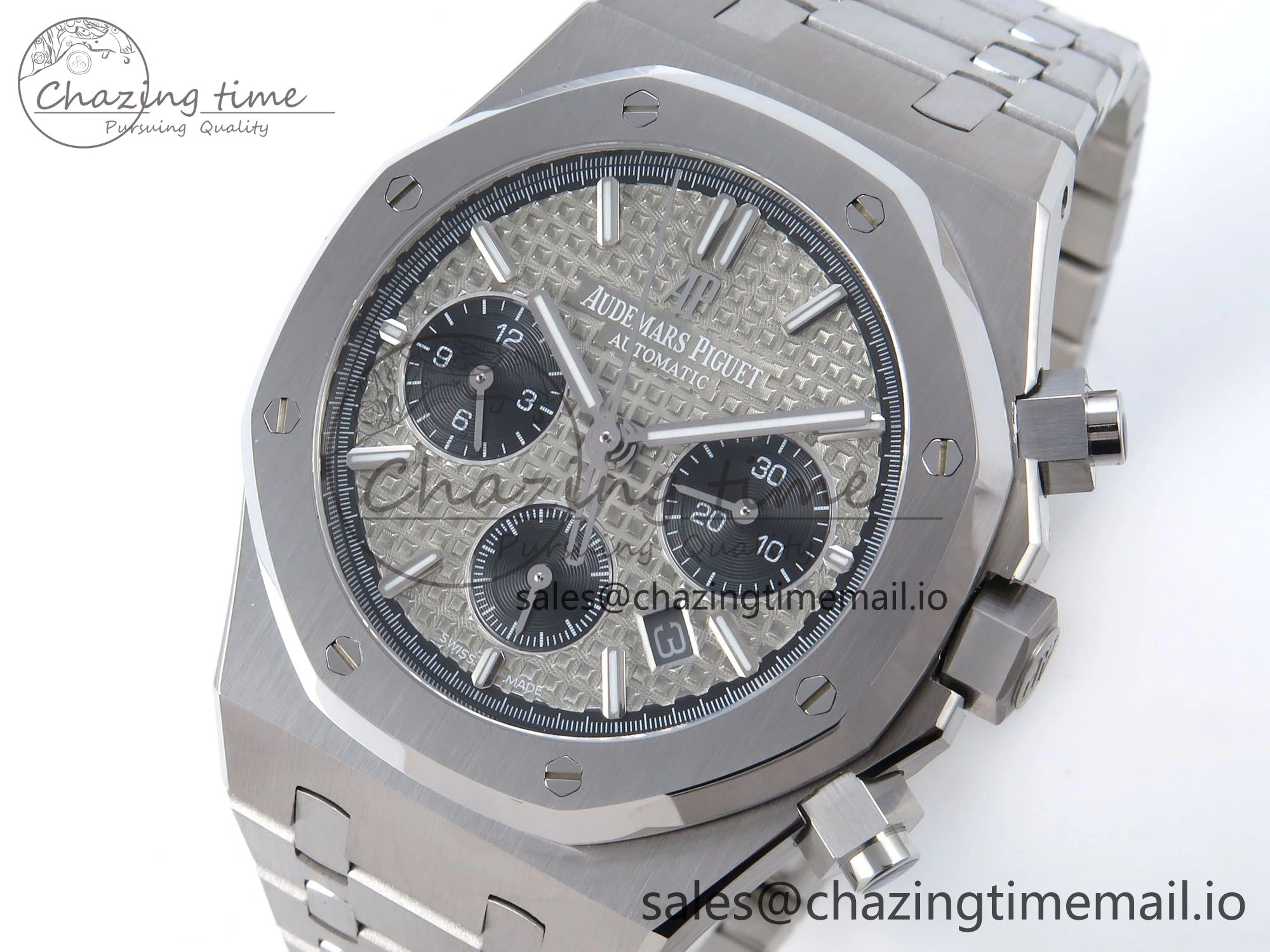 Royal Oak Chrono 26240ST SS BF Best Edition Gray Black Dial on SS Bracelet SH7750