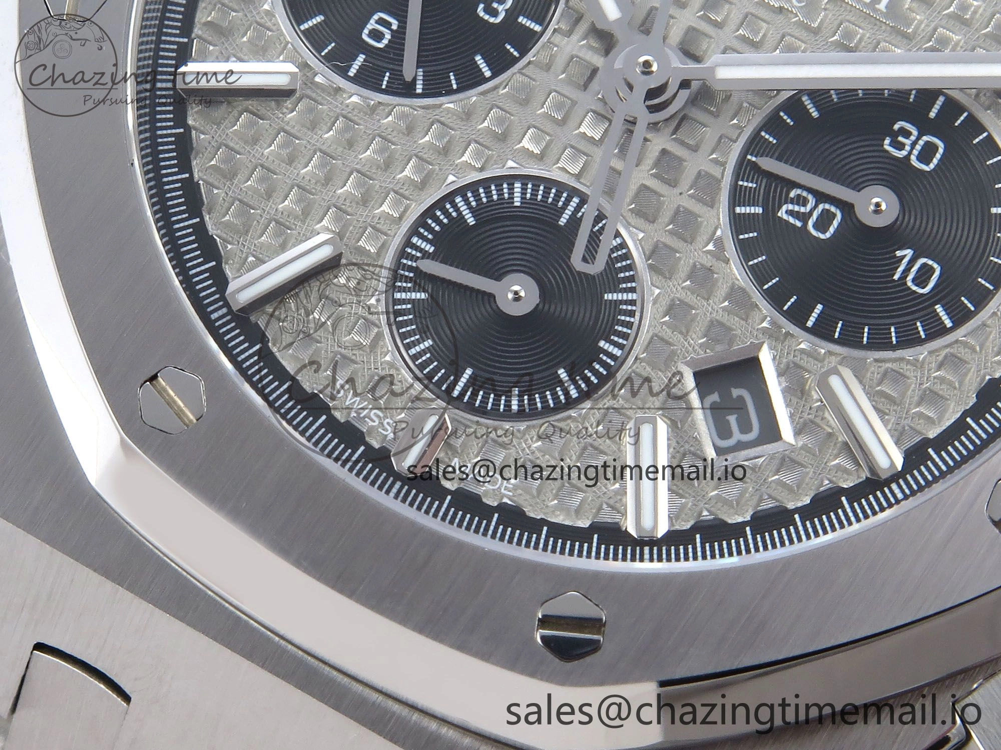 Royal Oak Chrono 26240ST SS BF Best Edition Gray Black Dial on SS Bracelet SH7750