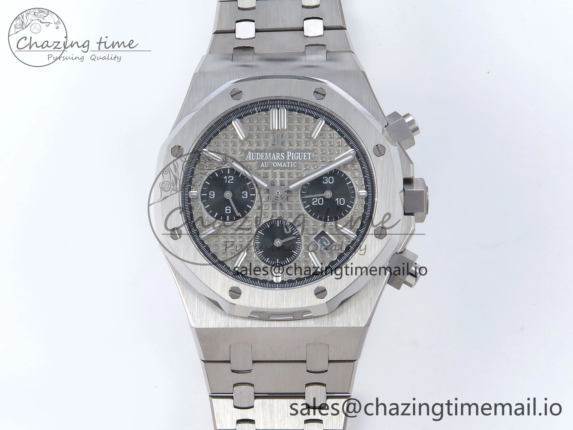 Royal Oak Chrono 26240ST SS BF Best Edition Gray Black Dial on SS Bracelet SH7750