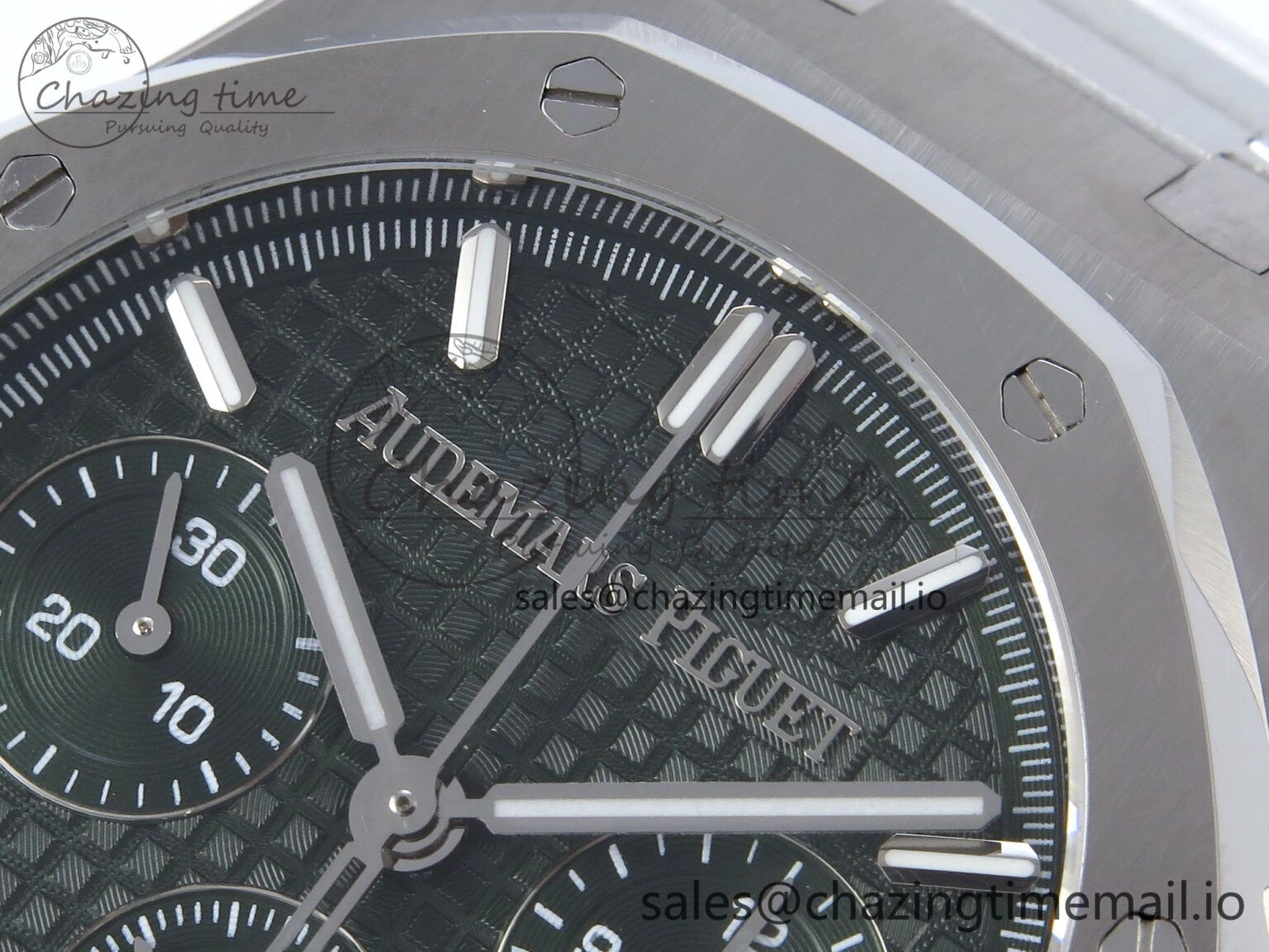 Royal Oak Chrono 26240ST SS BF Best Edition Green Dial on SS Bracelet SH7750