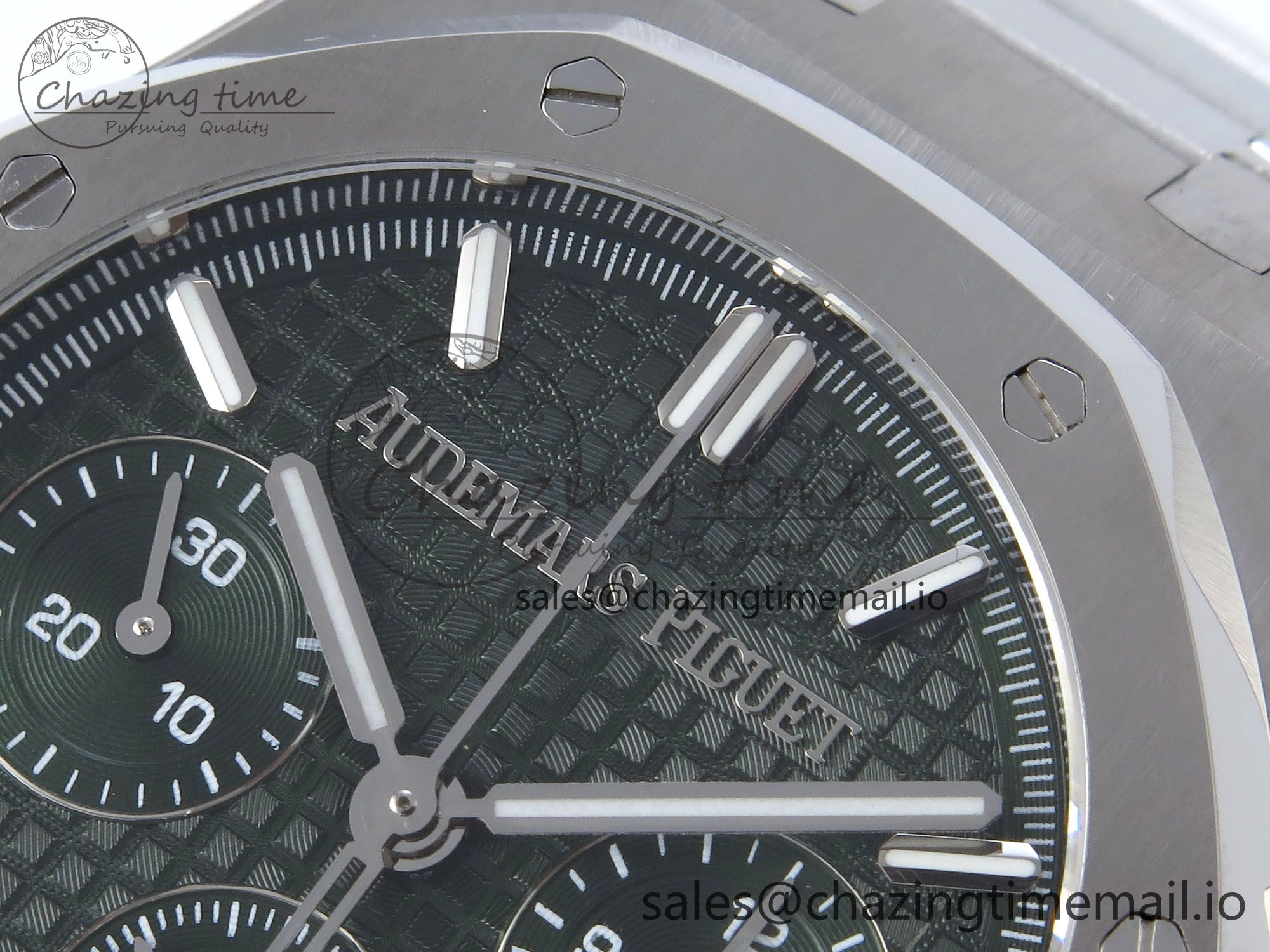Royal Oak Chrono 26240ST SS BF Best Edition Green Dial on SS Bracelet SH7750