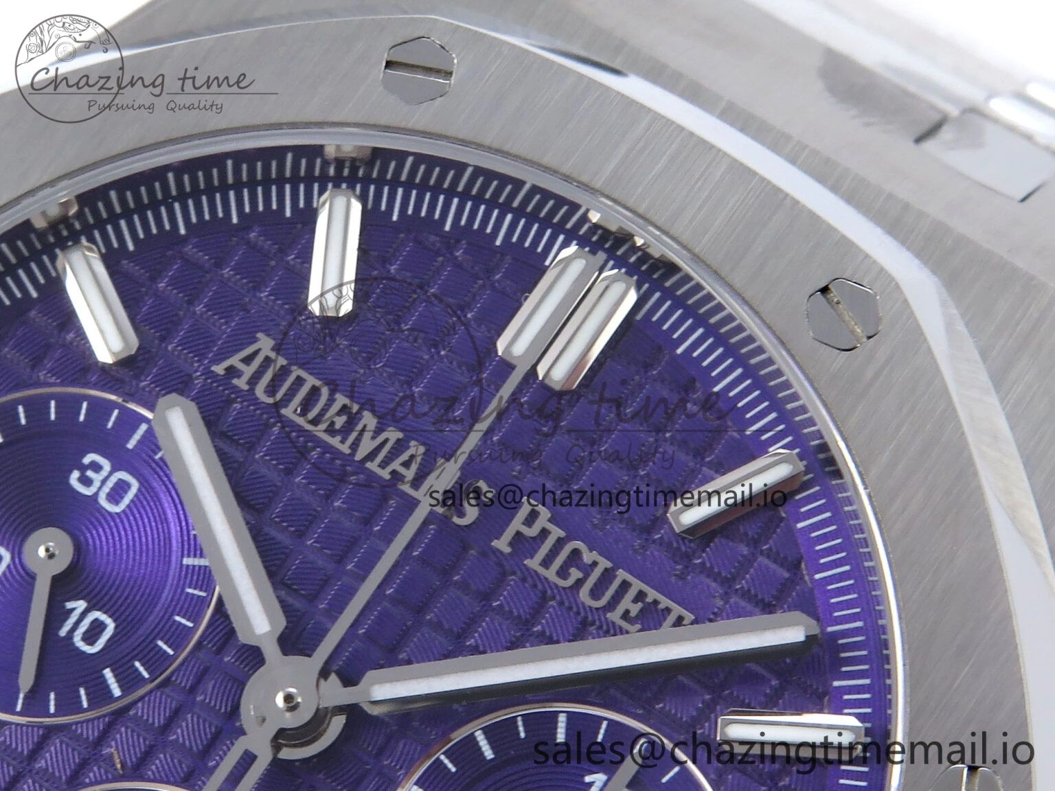 Royal Oak Chrono 26240ST SS BF Best Edition Purple Dial on SS Bracelet SH7750