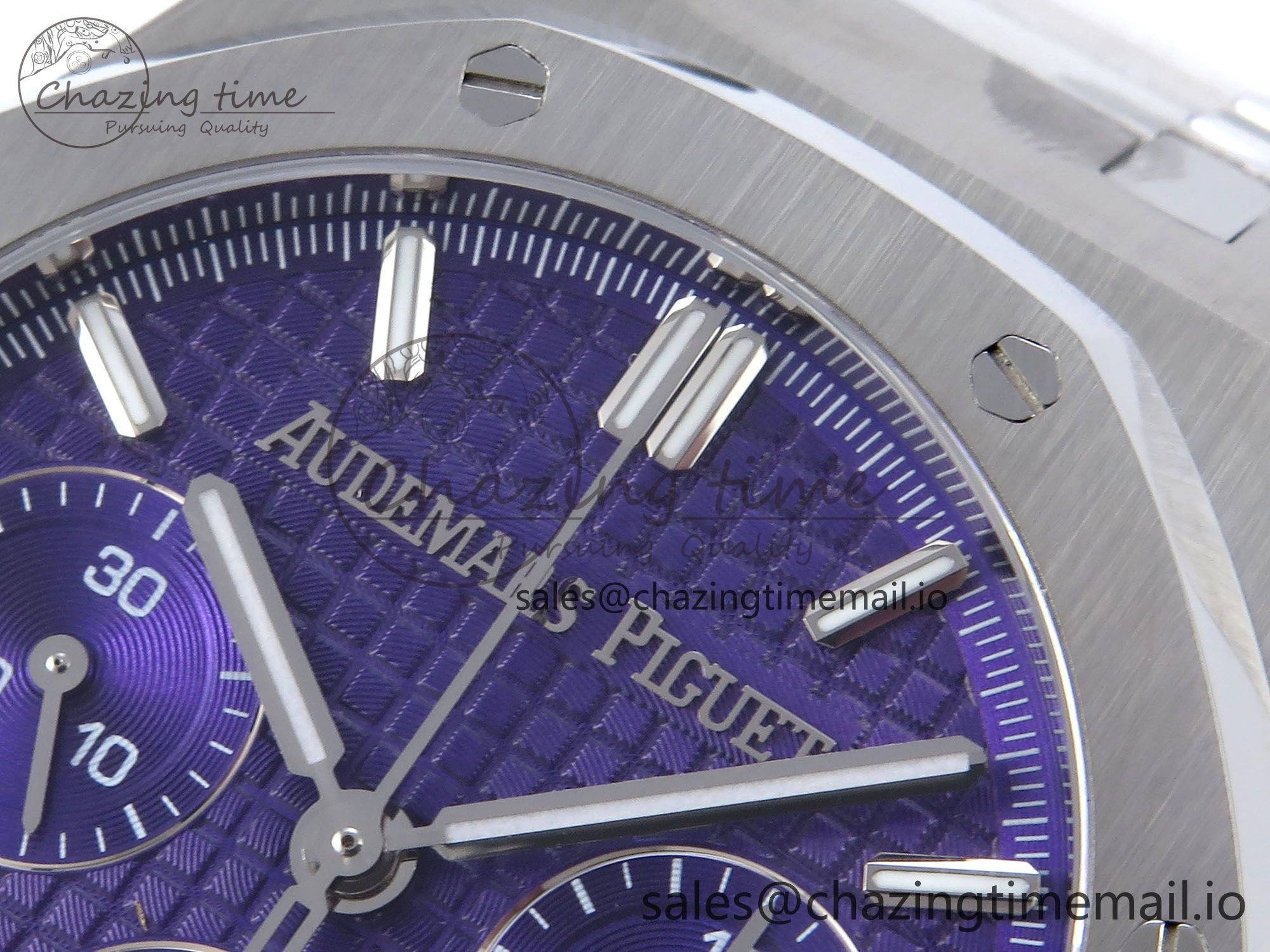 Royal Oak Chrono 26240ST SS BF Best Edition Purple Dial on SS Bracelet SH7750