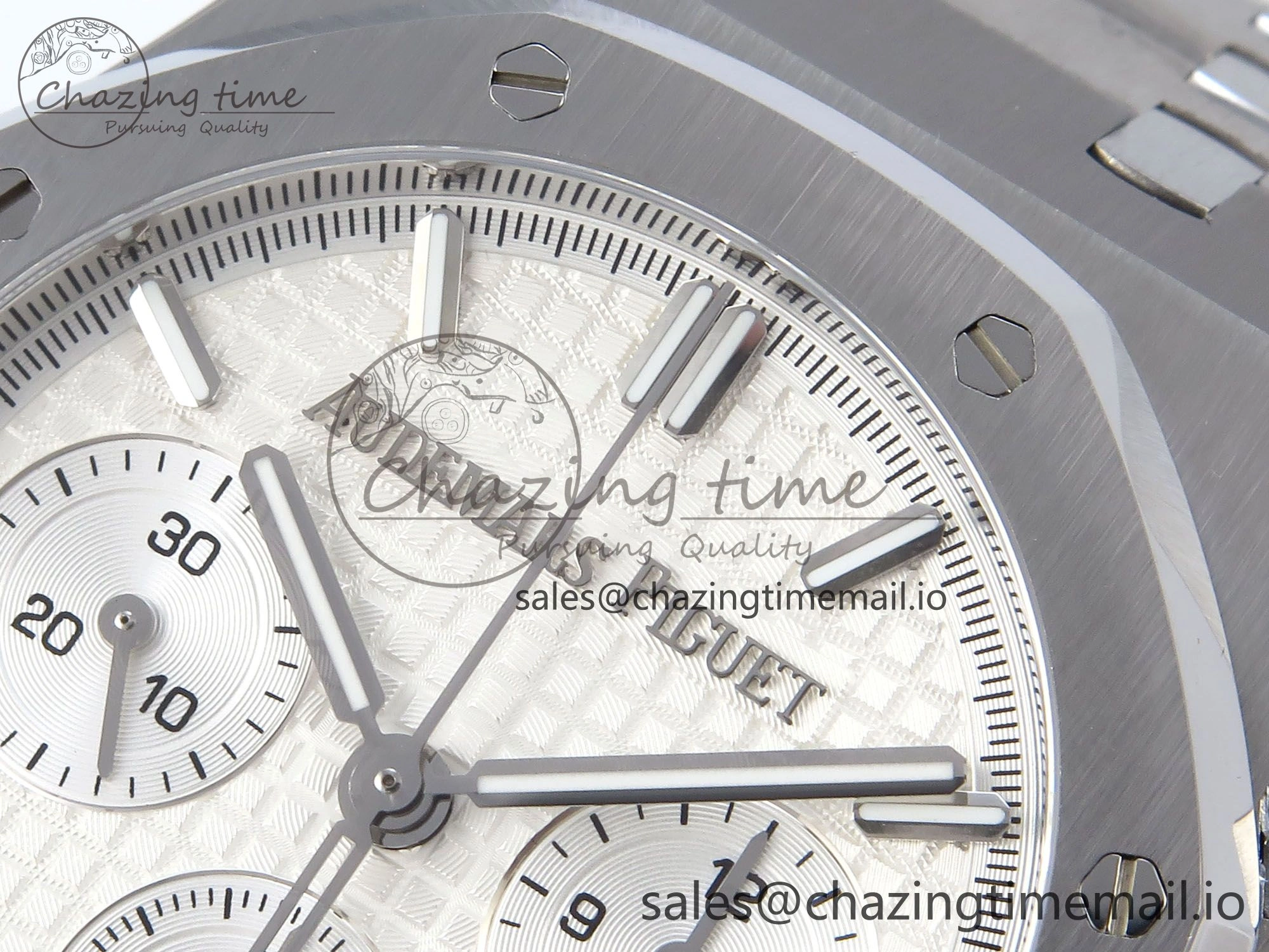 Royal Oak Chrono 26240ST SS BF Best Edition White Dial on SS Bracelet SH7750