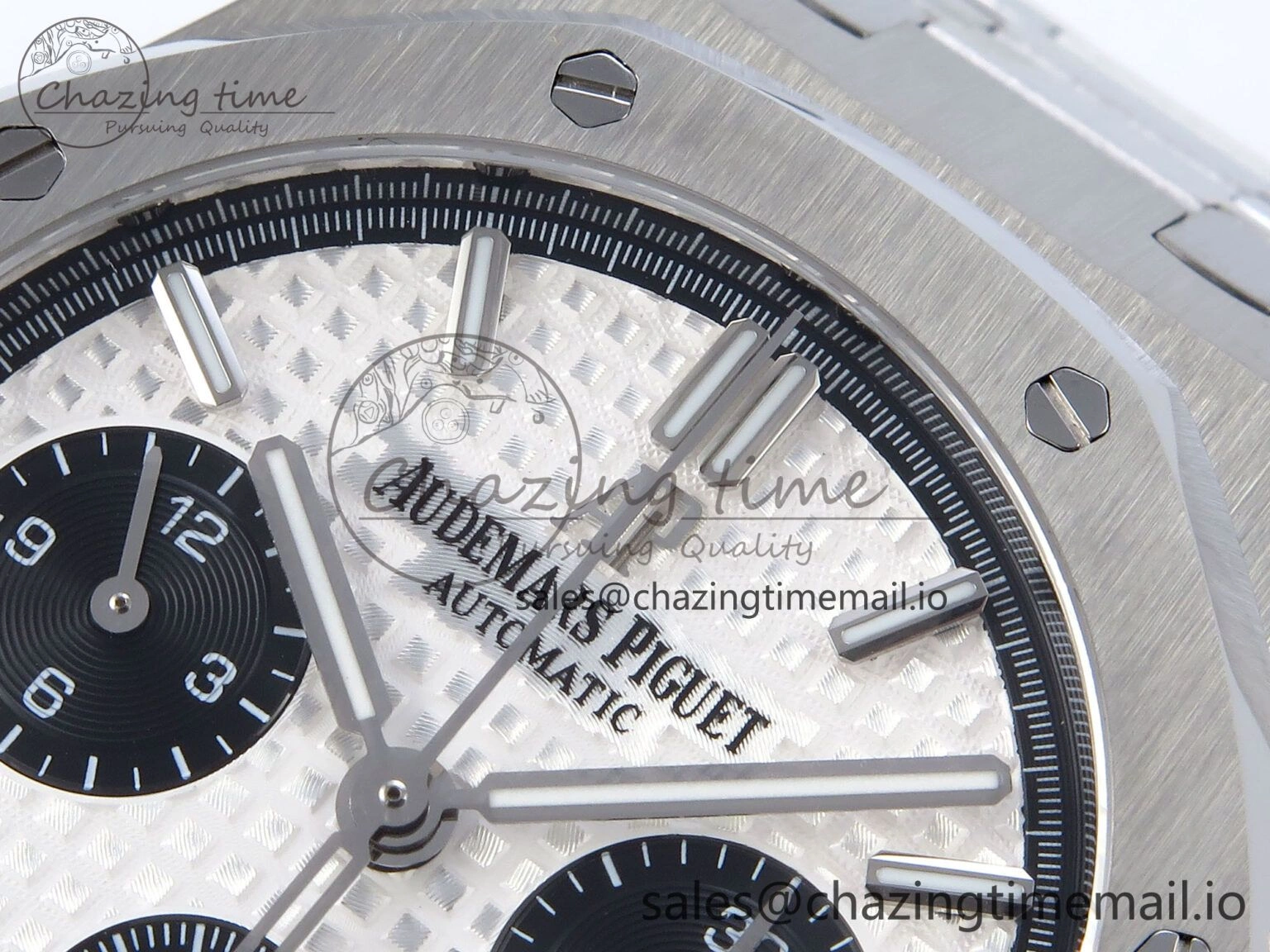 Royal Oak Chrono 26240ST SS BF Best Edition White Black Dial on SS Bracelet SH7750