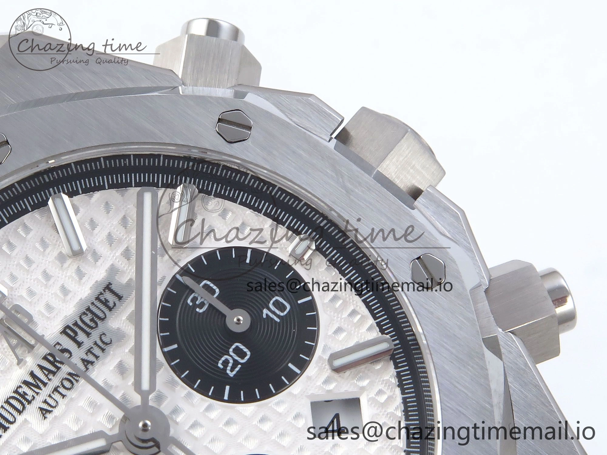 Royal Oak Chrono 26240ST SS BF Best Edition White Black Dial on SS Bracelet SH7750