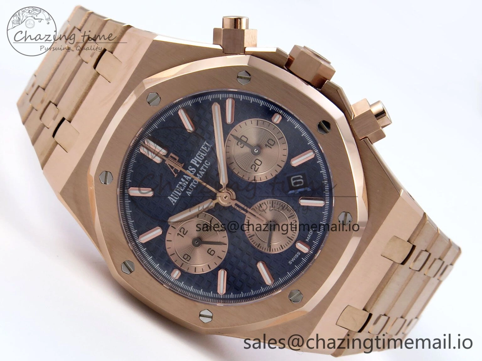 Royal Oak Chrono 26331 RG BF Best Edition Blue RG Dial on RG Bracelet A7750