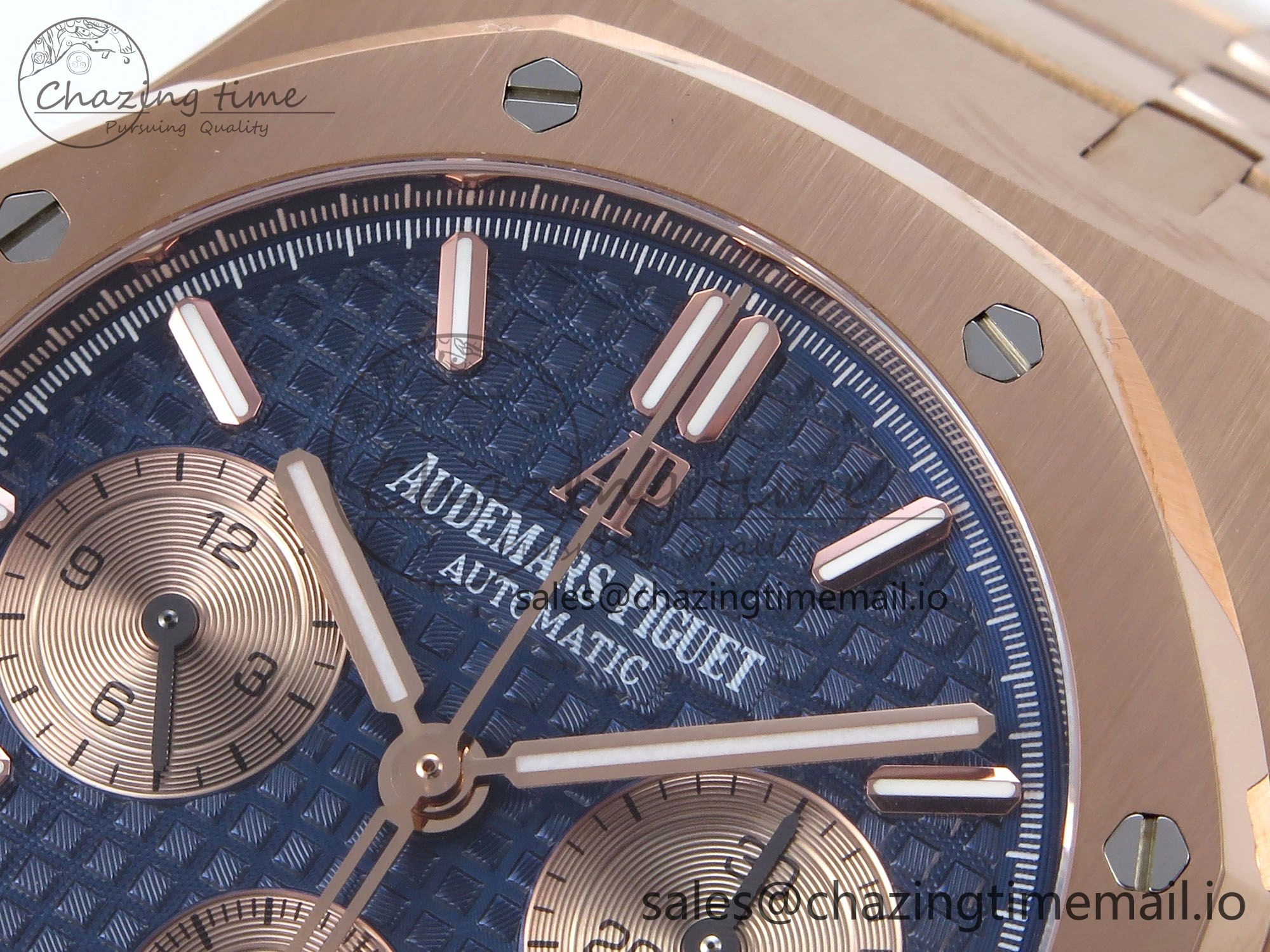 Royal Oak Chrono 26331 RG BF Best Edition Blue RG Dial on RG Bracelet A7750