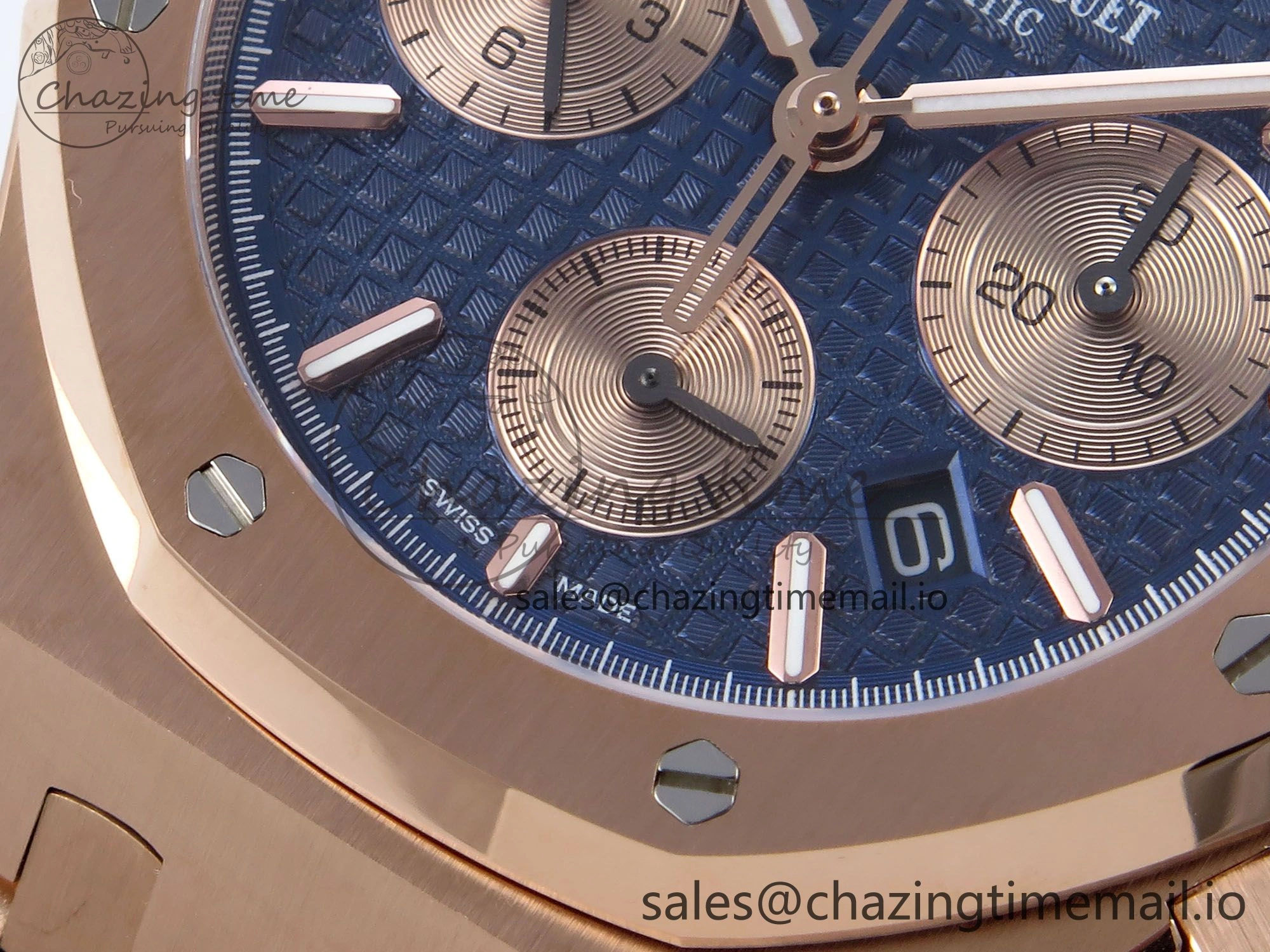Royal Oak Chrono 26331 RG BF Best Edition Blue RG Dial on RG Bracelet A7750
