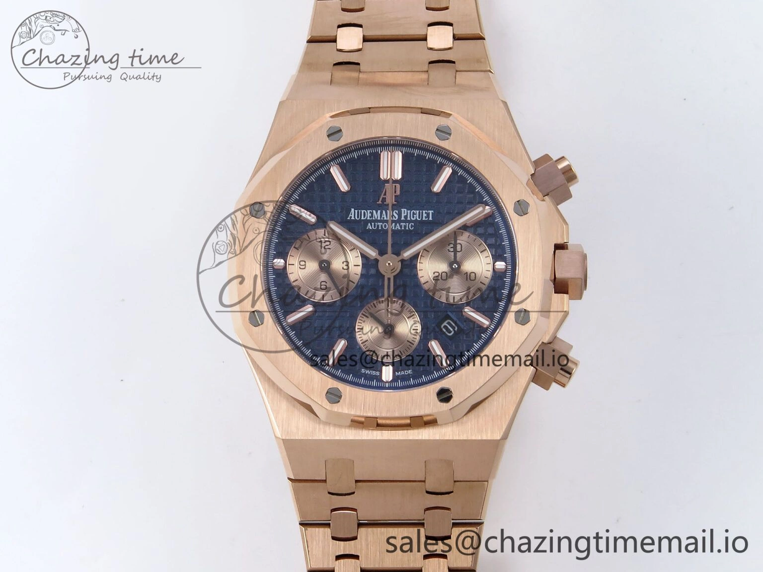 Royal Oak Chrono 26331 RG BF Best Edition Blue RG Dial on RG Bracelet A7750