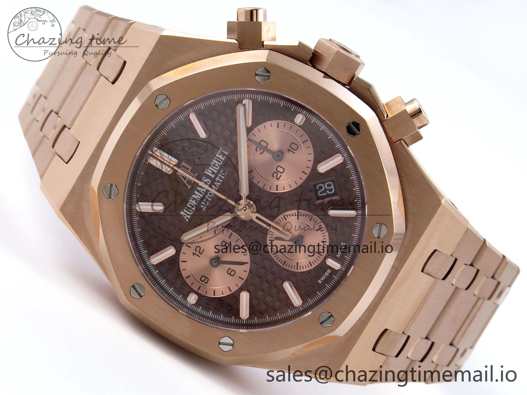 Royal Oak Chrono 26331 RG BF Best Edition Brown RG Dial on RG Bracelet SH7750