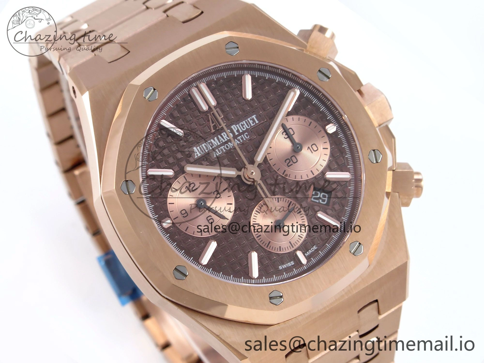 Royal Oak Chrono 26331 RG BF Best Edition Brown RG Dial on RG Bracelet SH7750